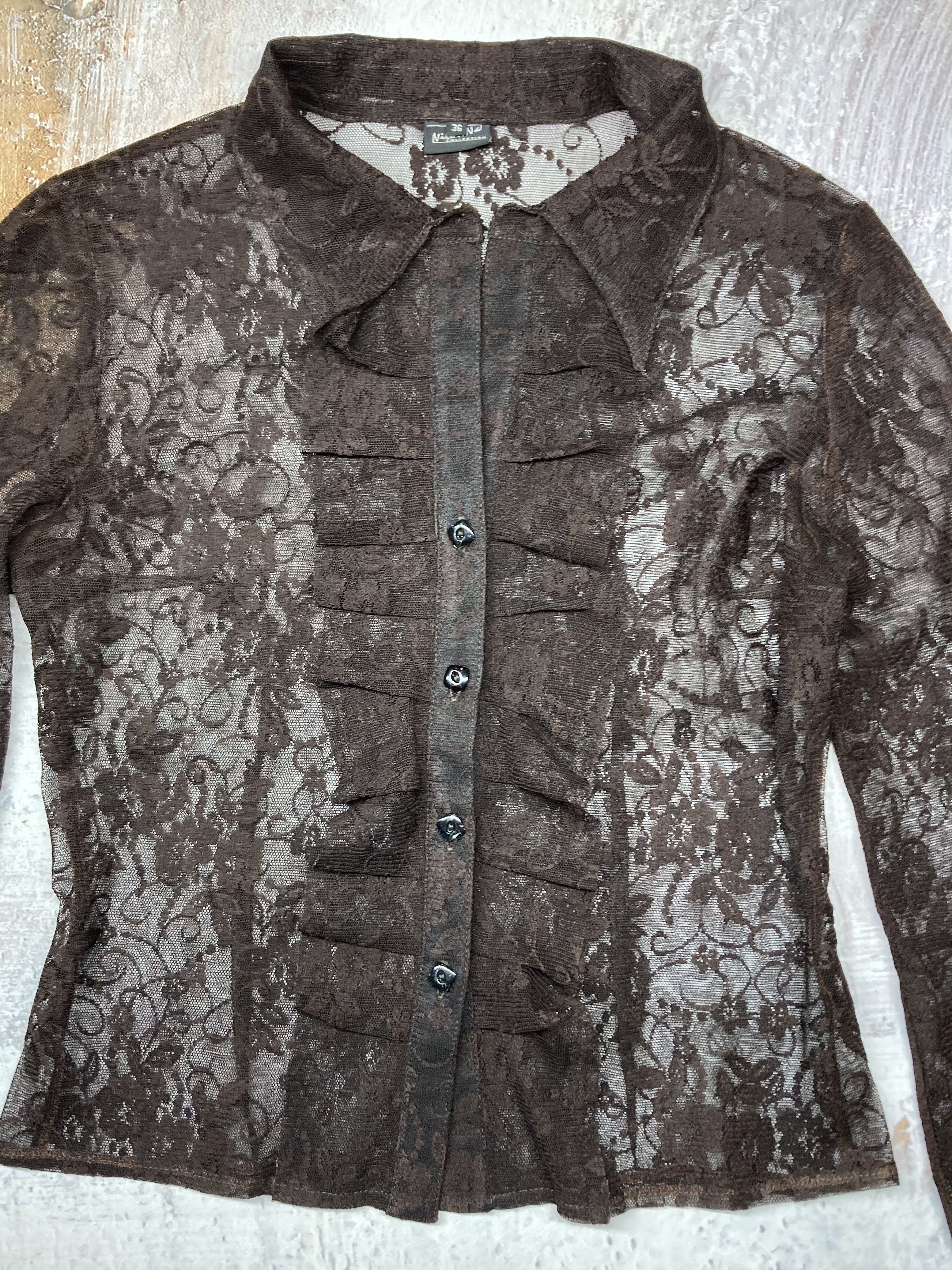 Vintage Vintage Mesh Blouse Women’S Size S Size S / US 4 / IT 40 - 4 Thumbnail