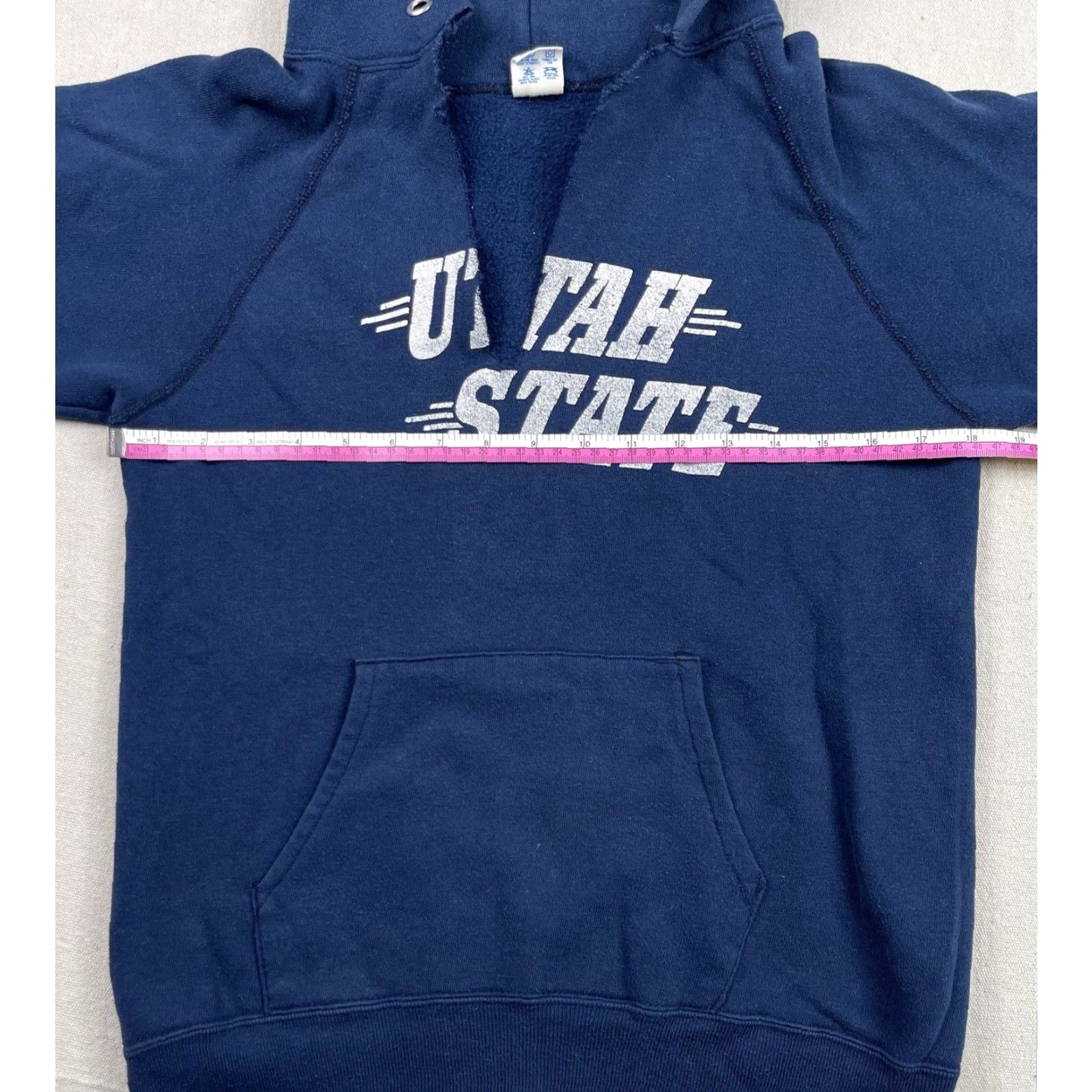 Champion VINTAGE Champion Hoodie Utah State University M Blue 80s Collegiate Pullover Mens Size US M / EU 48-50 / 2 - 5 Thumbnail