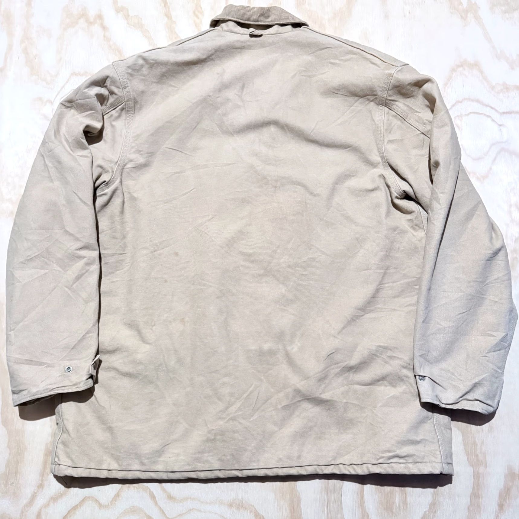 Carhartt VINTAGE Carhartt Western Chore Coat Men's Wheat Canvas Blanket Lined Work Jacket 2XL Size US XXL / EU 58 / 5 - 4 Thumbnail