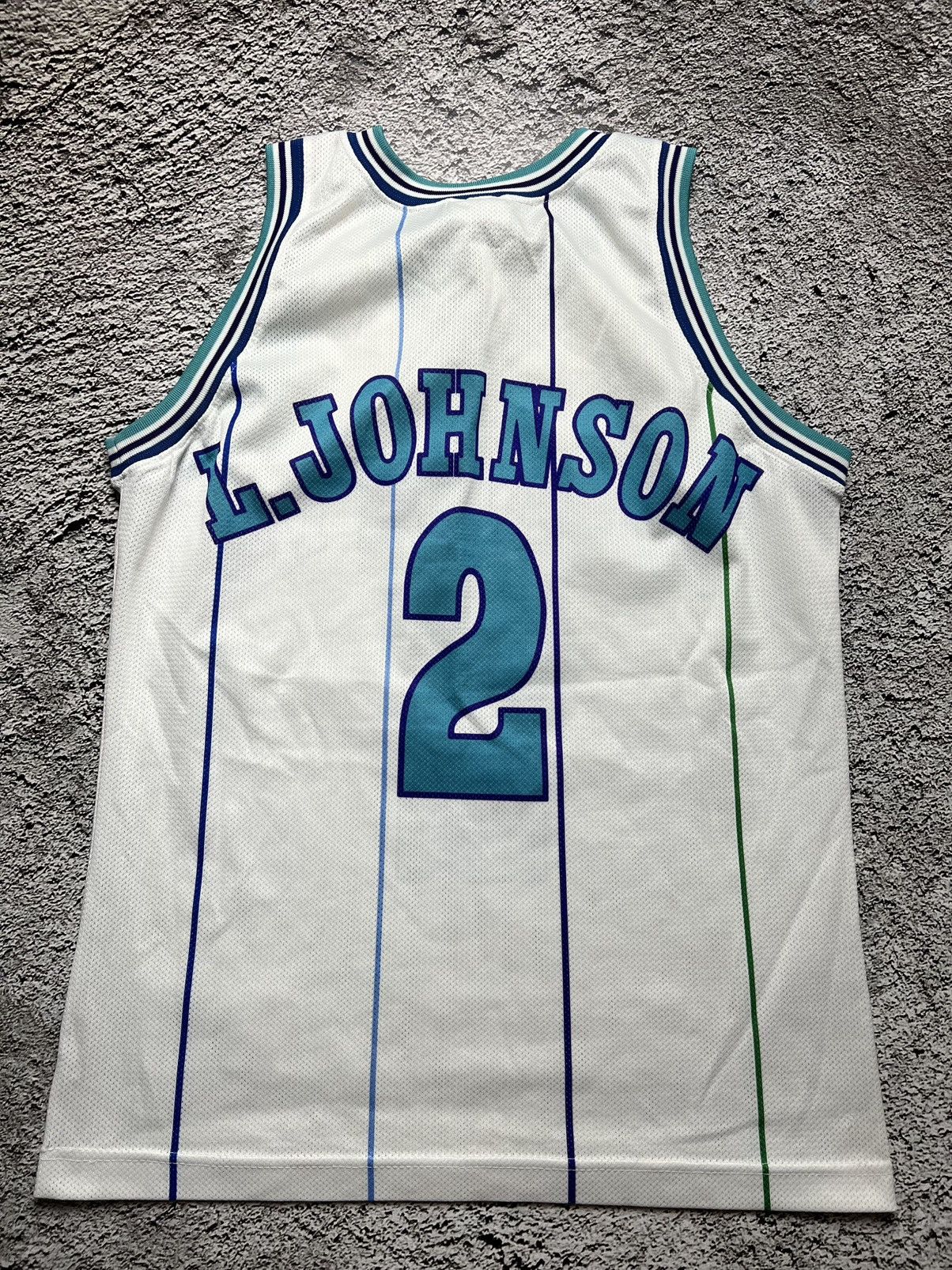 Champion VTG 90’s Charlotte Hornets NBA Larry Johnson champion jersey Size US S / EU 44-46 / 1 - 5 Thumbnail
