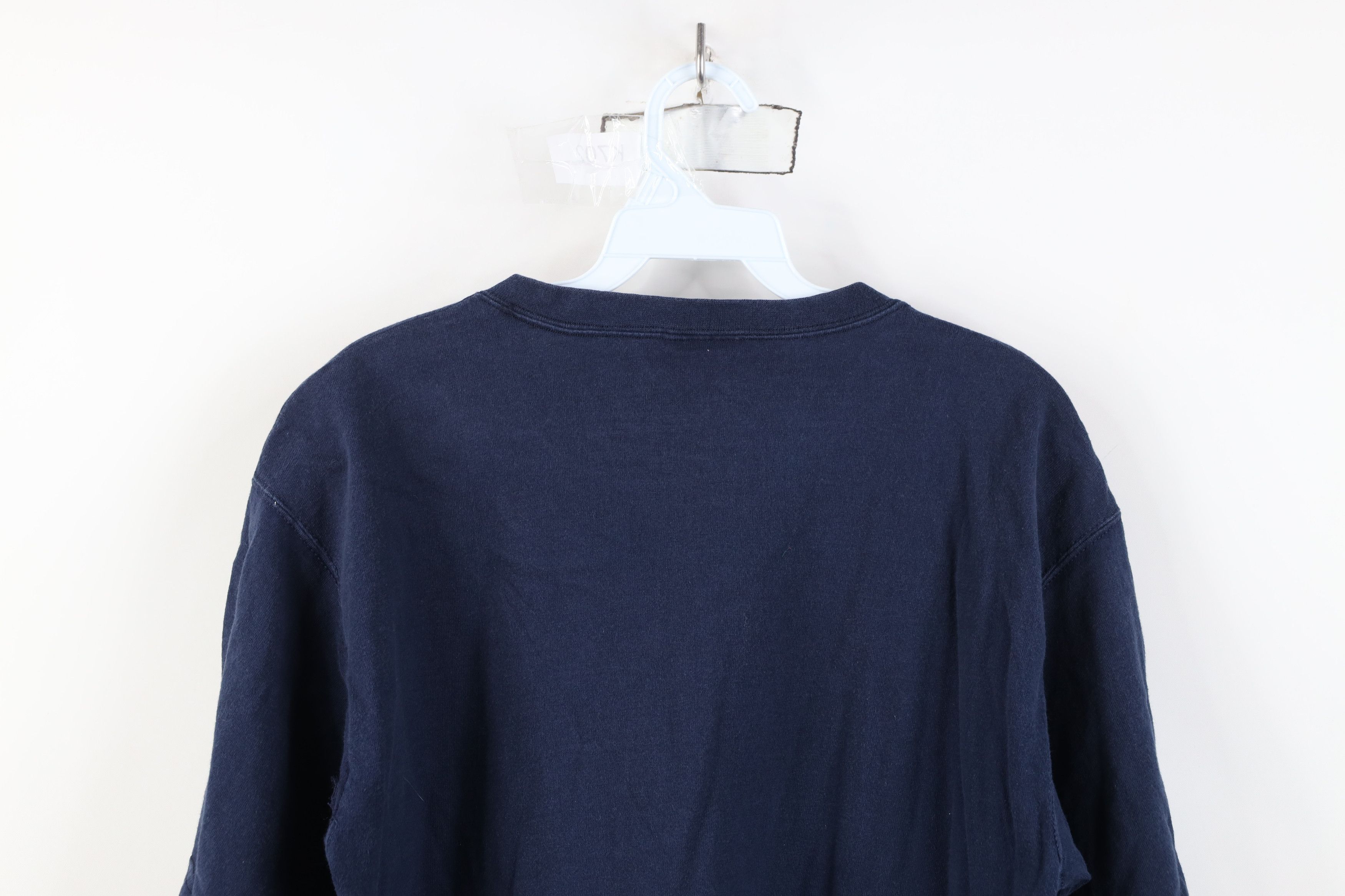 Vintage Vintage 90s Streetwear Heavy Blank Cotton T-Shirt Blue USA Size US M / EU 48-50 / 2 - 11 Thumbnail