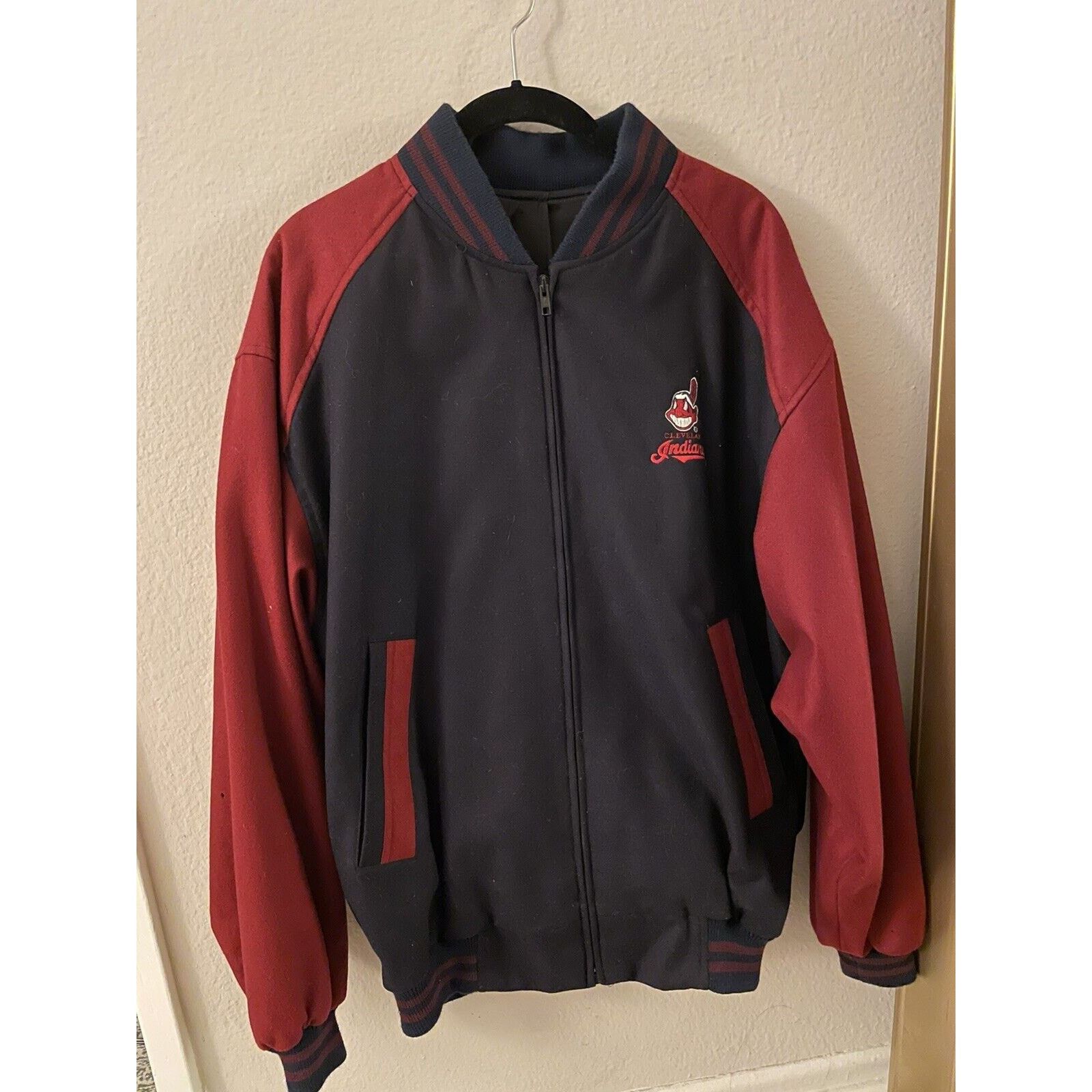 MLB Vintage MLB Cleveland Guardians Indians Varsity Jacket S/M Size US M / EU 48-50 / 2 - 1 Thumbnail