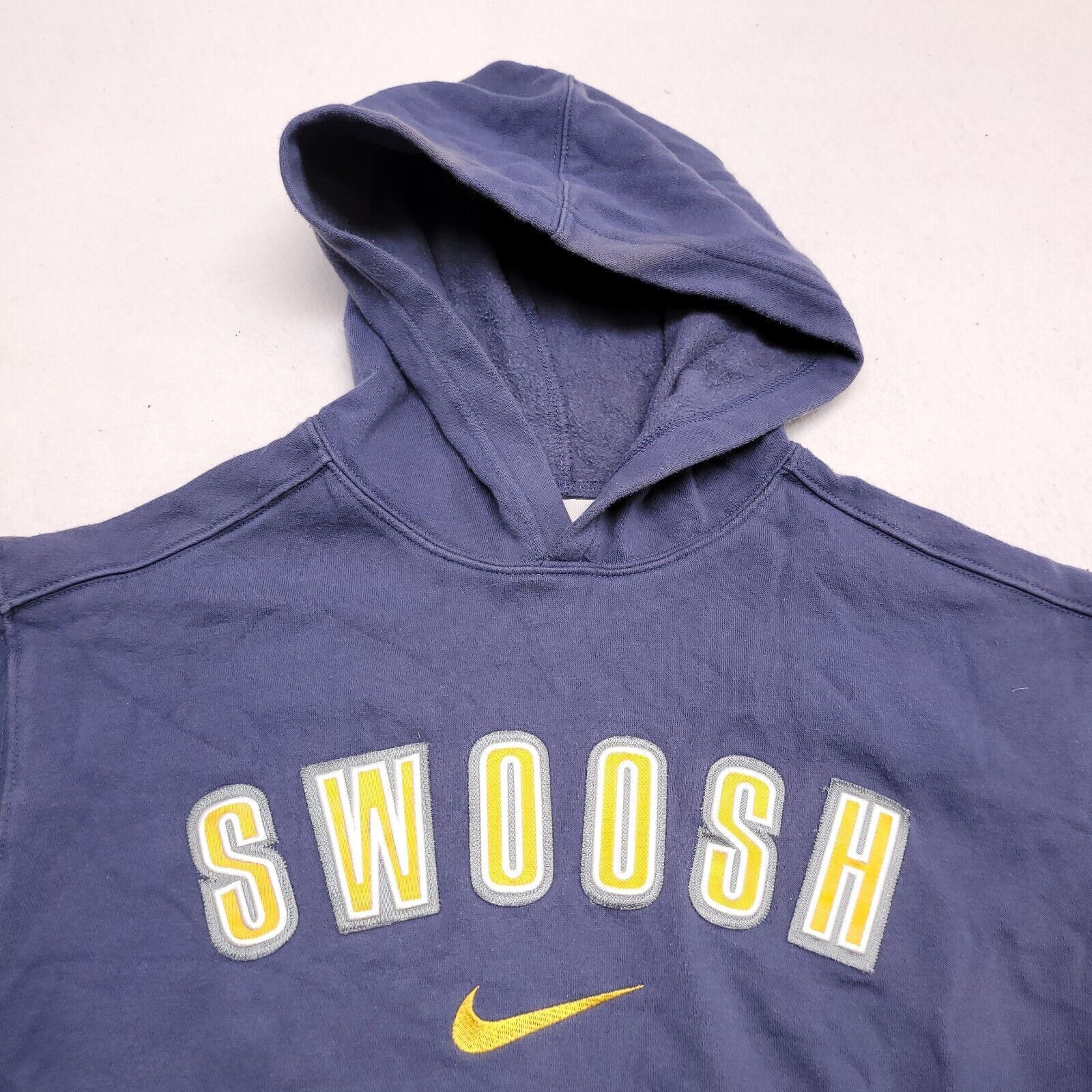 Nike Nike Swoosh Casual Pullover Hoodie Mens Size Large L Blue Size US L / EU 52-54 / 3 - 1 Thumbnail