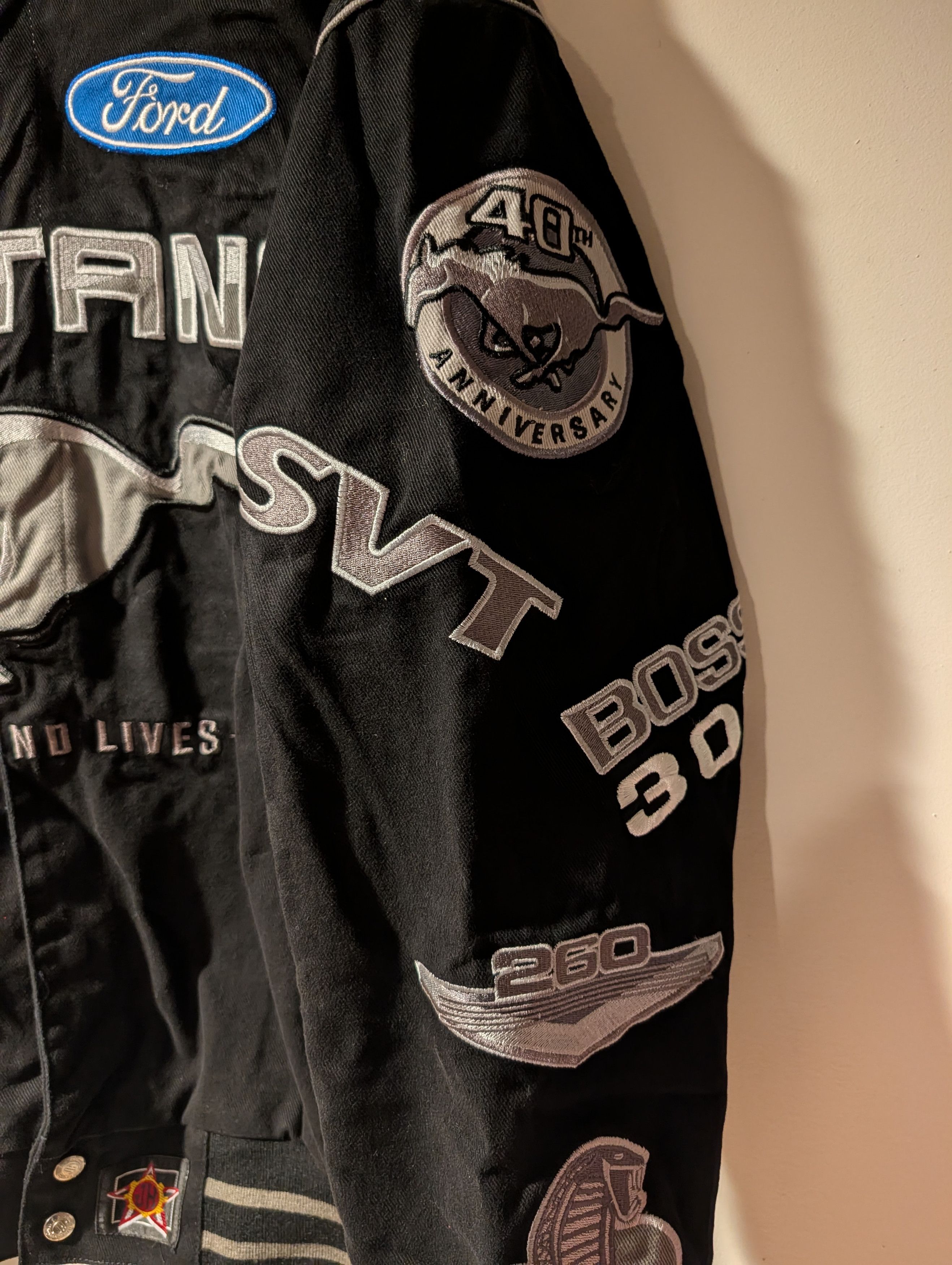 Mustang Vtg JH Design Mustang Racing Jacket Embroidered SVT Cobra Size US M / EU 48-50 / 2 - 4 Thumbnail
