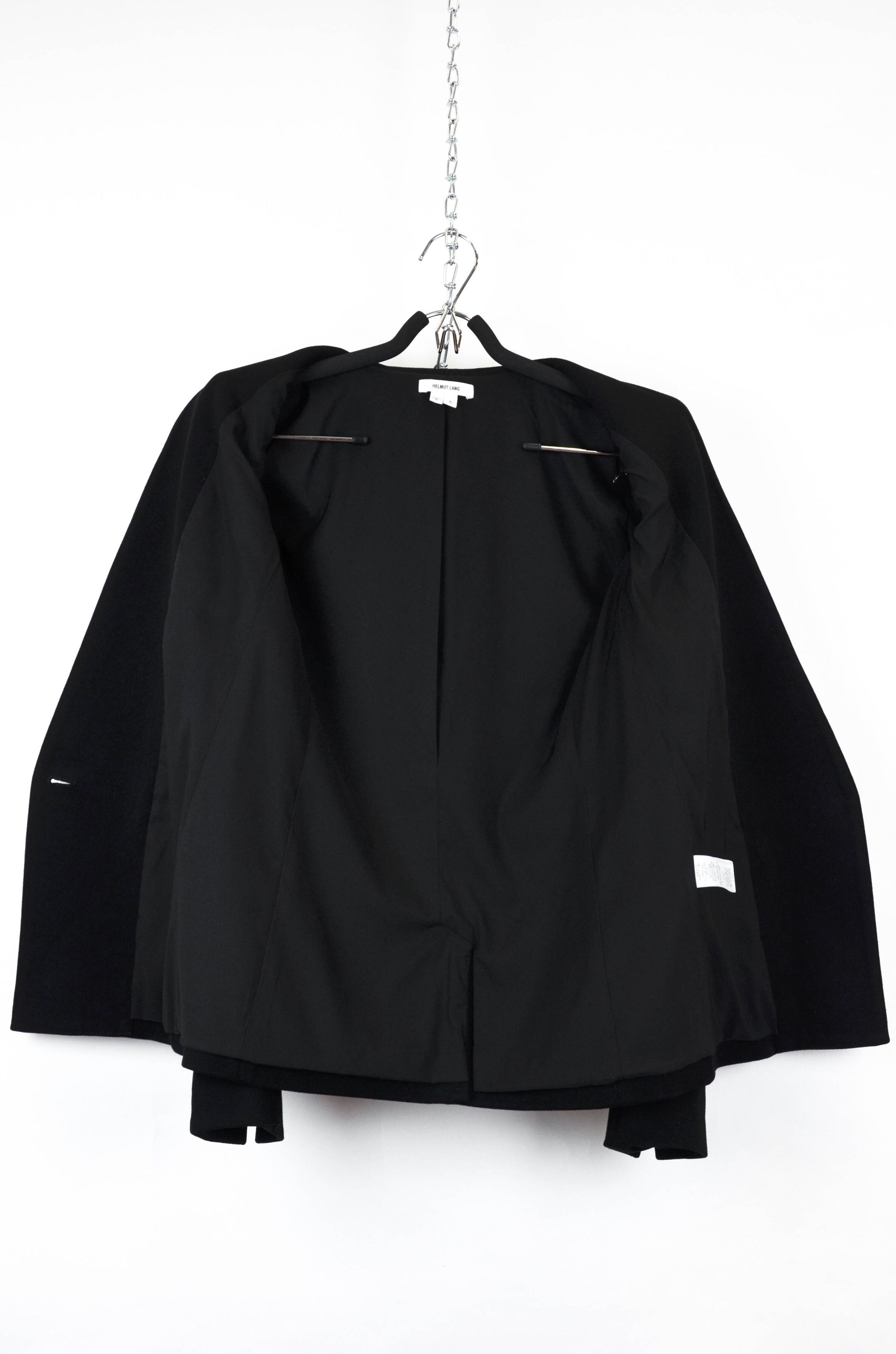 Helmut Lang Helmut Lang Tailored Black Blazer – Minimalism Jacket - S Size S / US 4 / IT 40 - 3 Thumbnail