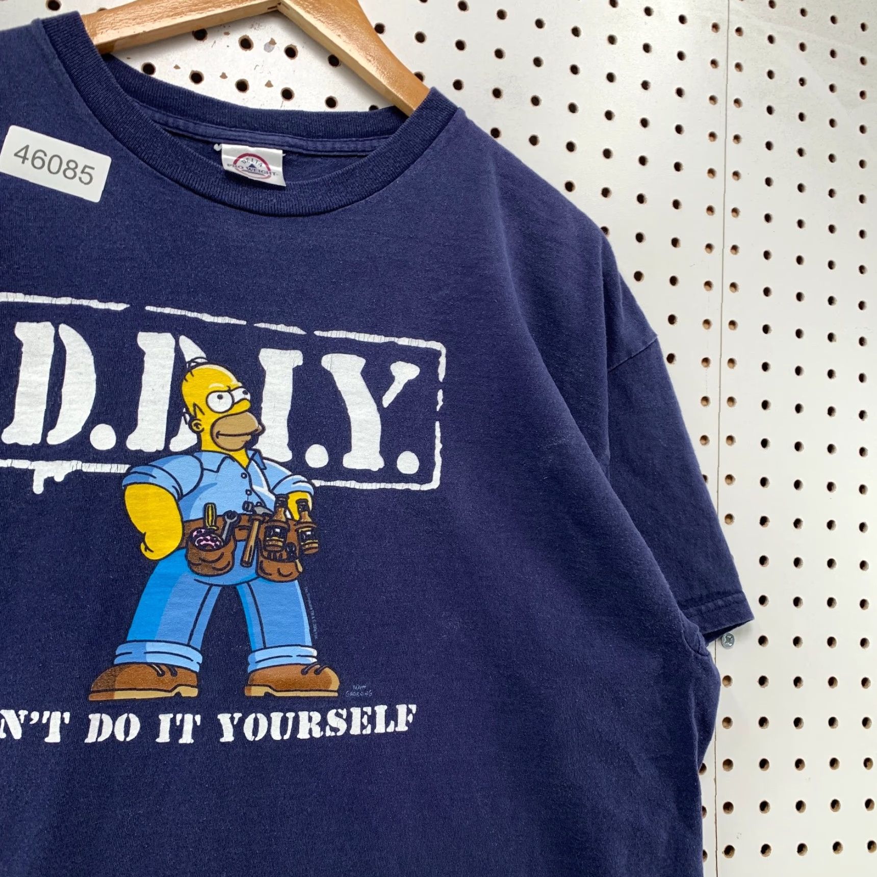 Delta VINTAGE Homer Simpson Funny Shirt Mens Large Blue Handyman Dad Cartoon Y2K Size US L / EU 52-54 / 3 - 6 Thumbnail