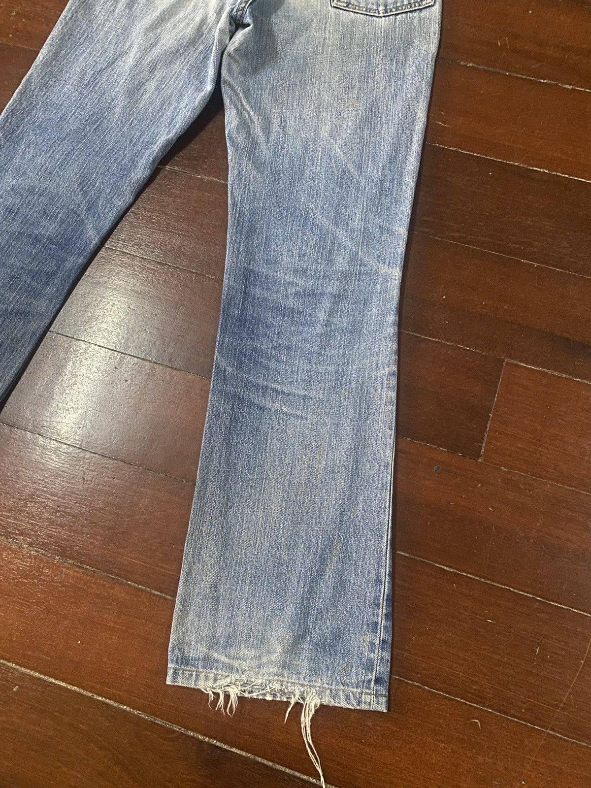 Levi's Vintage Levis Redloop 517 Bootcut distressed mud wash flare Size US 31 - 9 Thumbnail