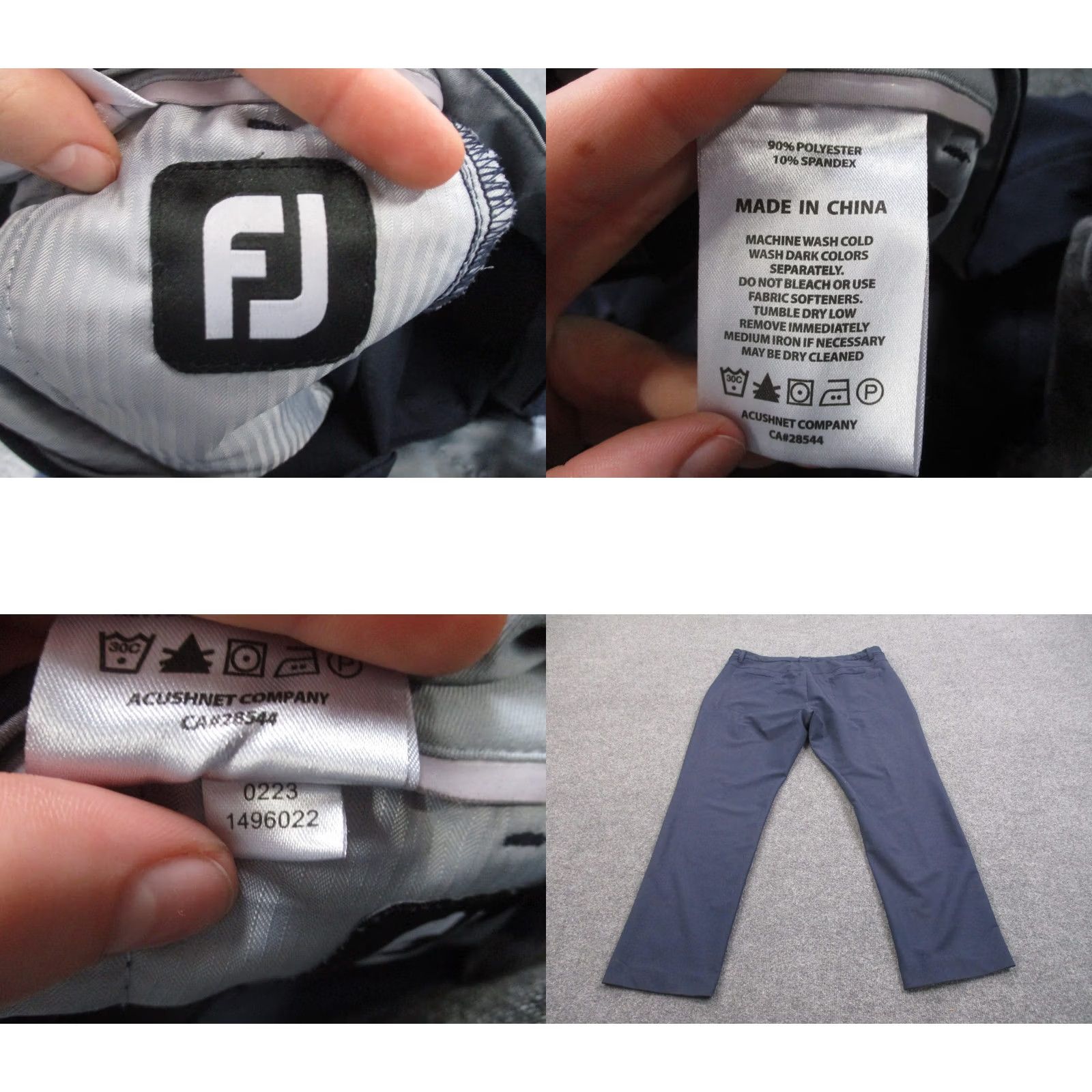 Footjoy FootJoy Pants Men 38x30 Blue Chino Athletic Performance Stretch Regular N/A Size US 38 / EU 54 - 8 Thumbnail