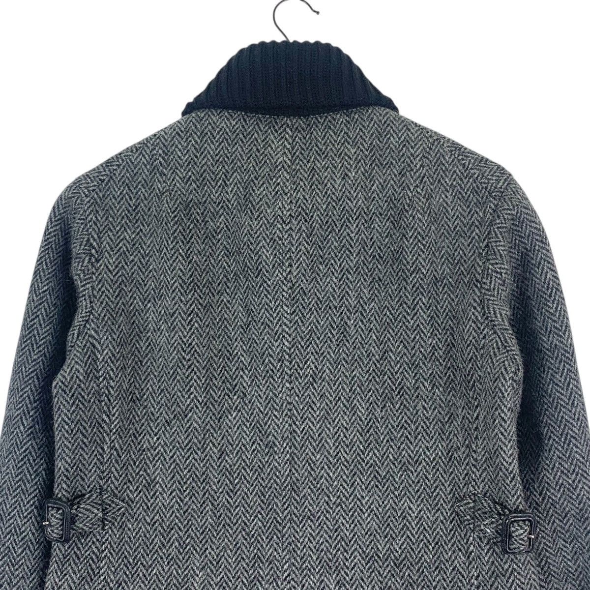 Japanese Brand Vintage Blue Work Shetland Wool Sherpa Jacket Size US M / EU 48-50 / 2 - 8 Thumbnail