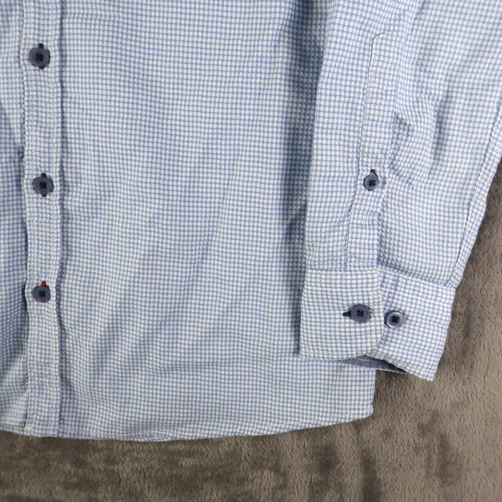 Pierre Balmain Pierre Balmain Paris Mens Dress Shirt S 37-38 Polka Dot Long Sleeve Button Up Size S / US 4 / IT 40 - 4 Thumbnail