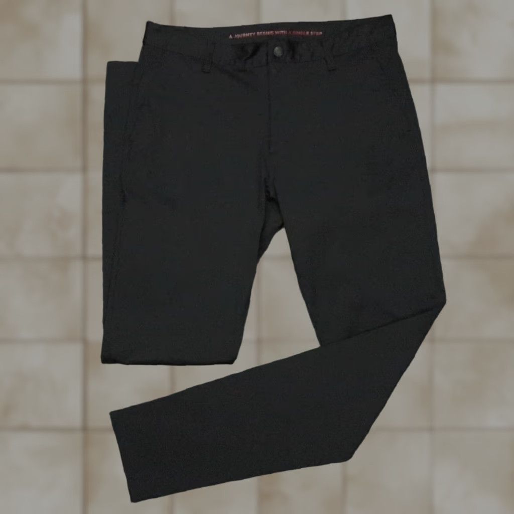 VINTAGE Rhone Pants Men 34x33 Black Commuter Chino Straight Trousers