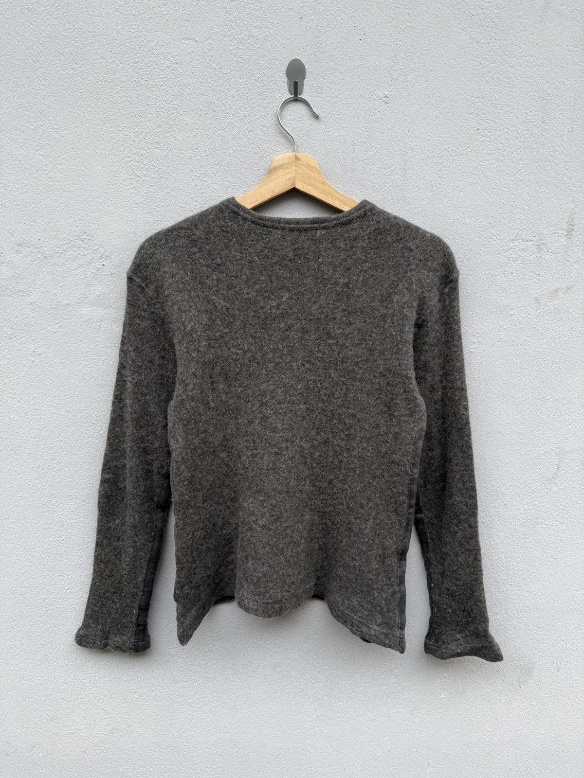 Comme des Garcons Homme AD2009 CDG HOMME Wool Short Mohair Crop/Boxy Shirt Size US S / EU 44-46 / 1 - 10 Thumbnail