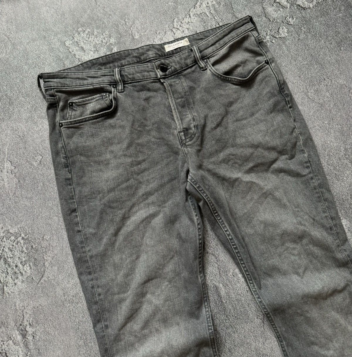 Allsaints × Designer Allsaints 36/32 Rex I denim pant jean trouser chino gray Size US 36 / EU 52 - 10 Thumbnail
