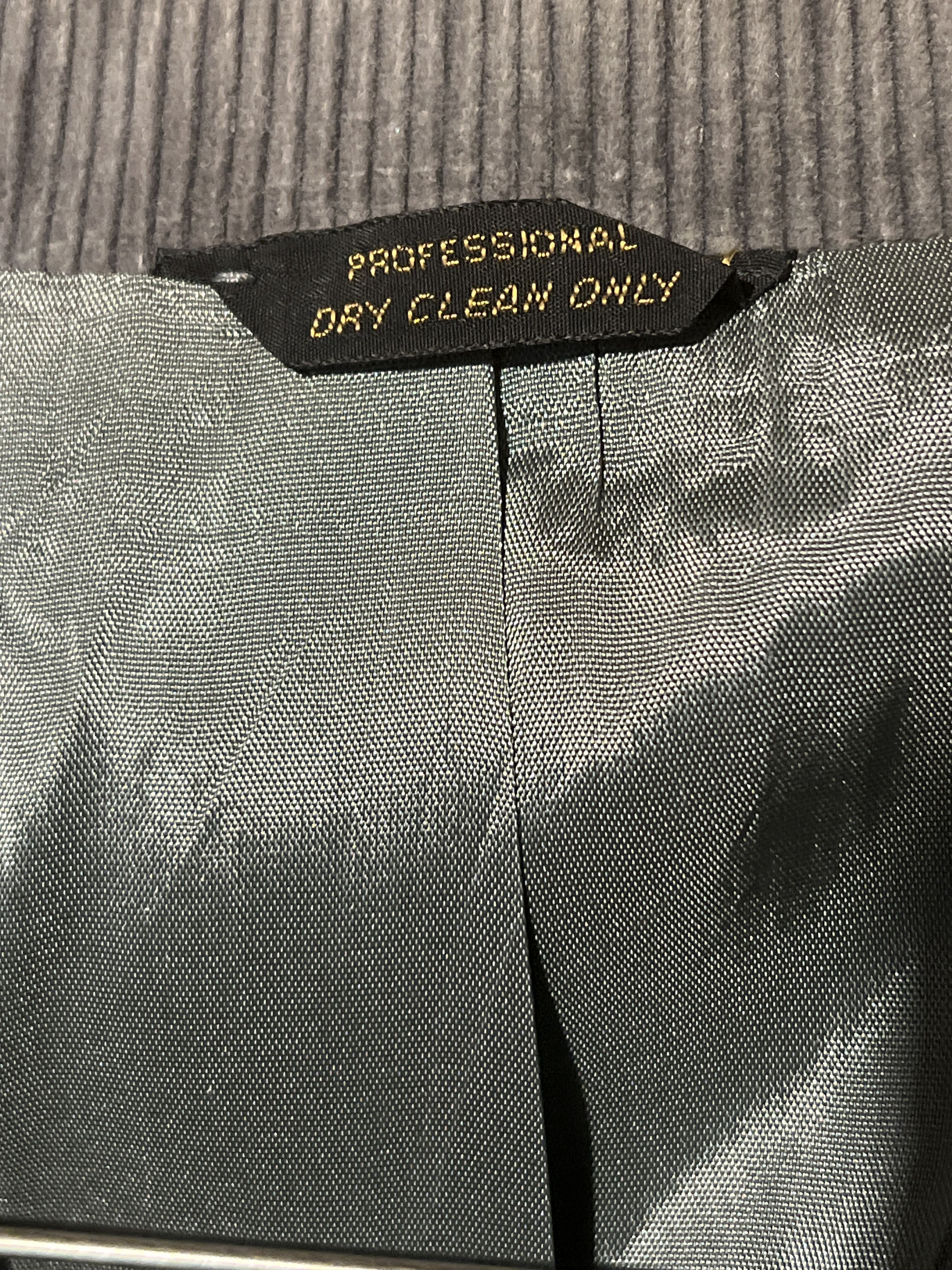 Levi's Vintage Clothing NOS 1977 Levi’s Gray/silver Corduroy Blazer-Never Worn Size 40R - 9 Thumbnail