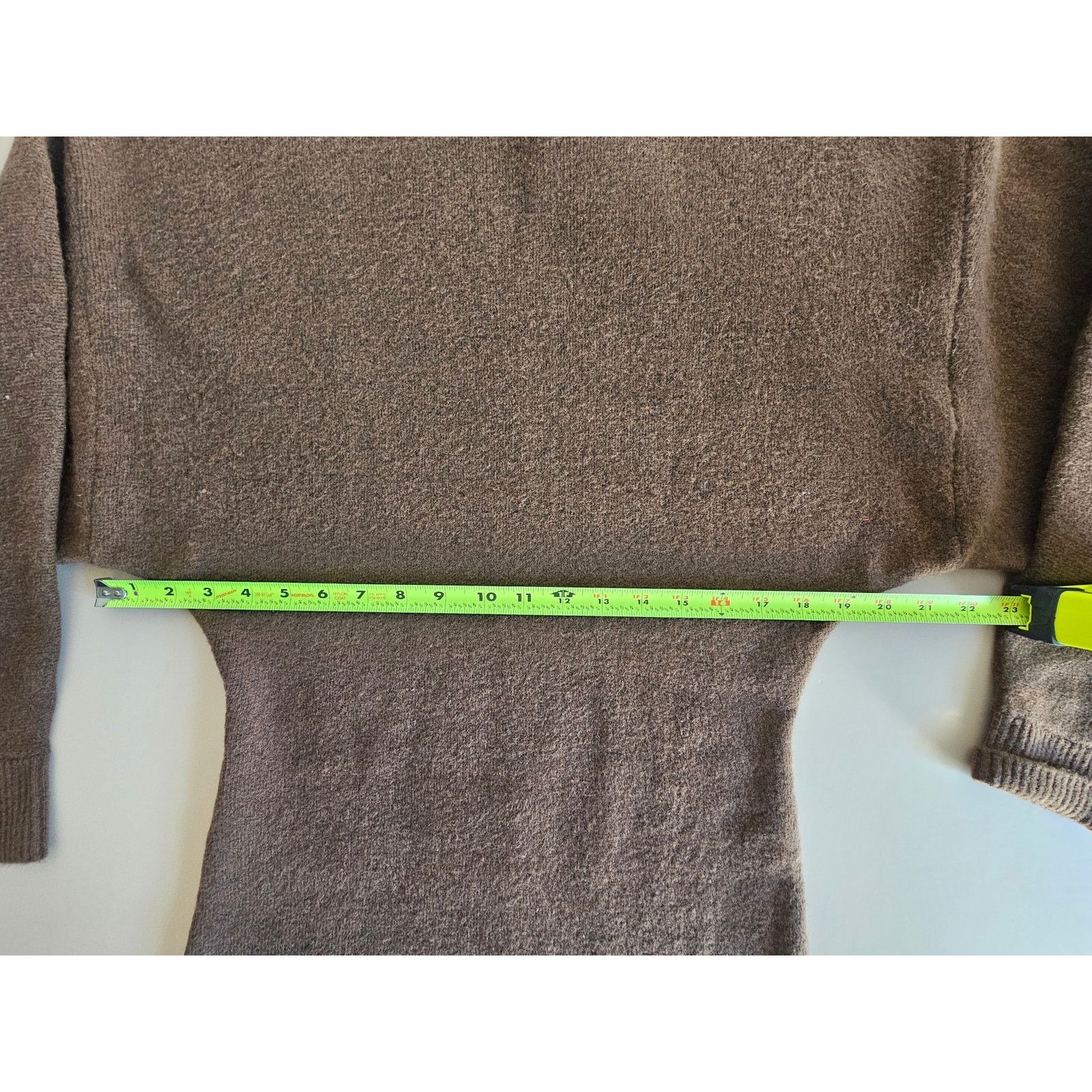Zara NWT ZARA Women's Wool Blend Brown Knit Sweater Mini Dress S Size S / US 4 / IT 40 - 2 Thumbnail