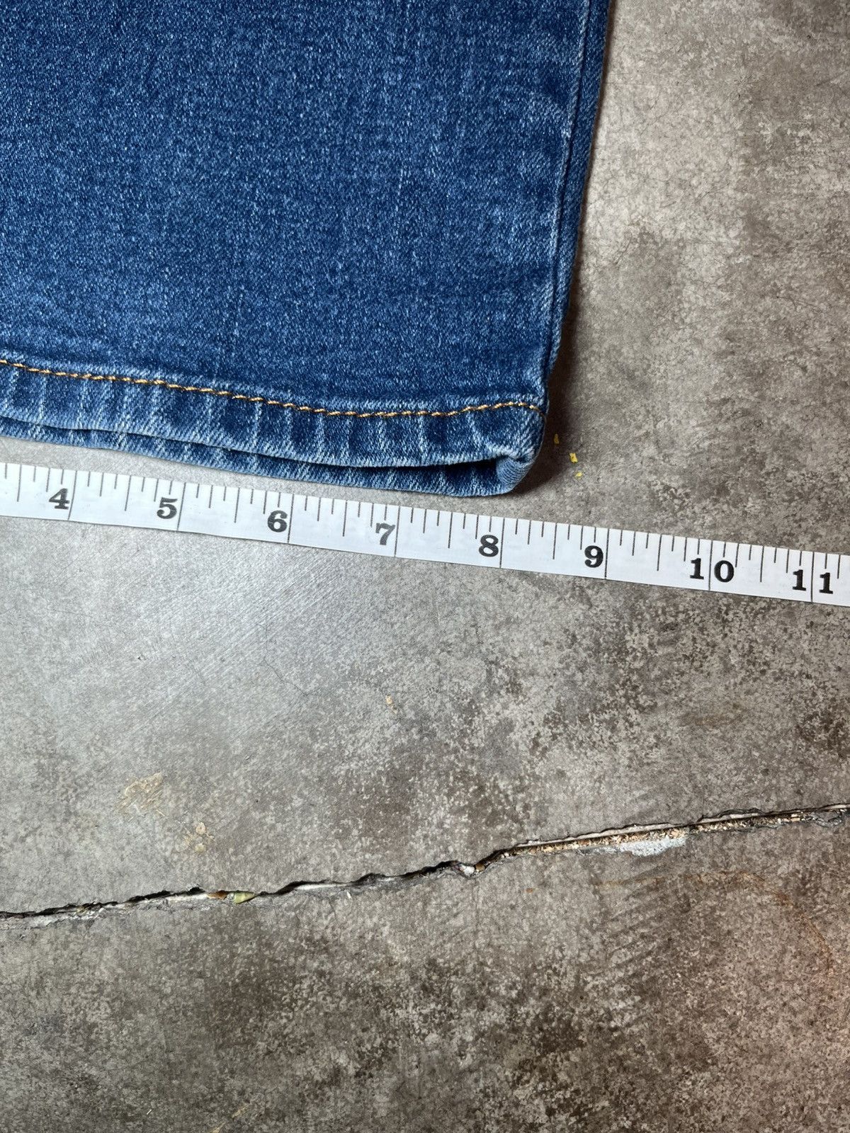 Levi's Denizen Levi’s 285 Relaxed Fit Straight Leg Jeans Blue Denim Size 33" - 6 Thumbnail