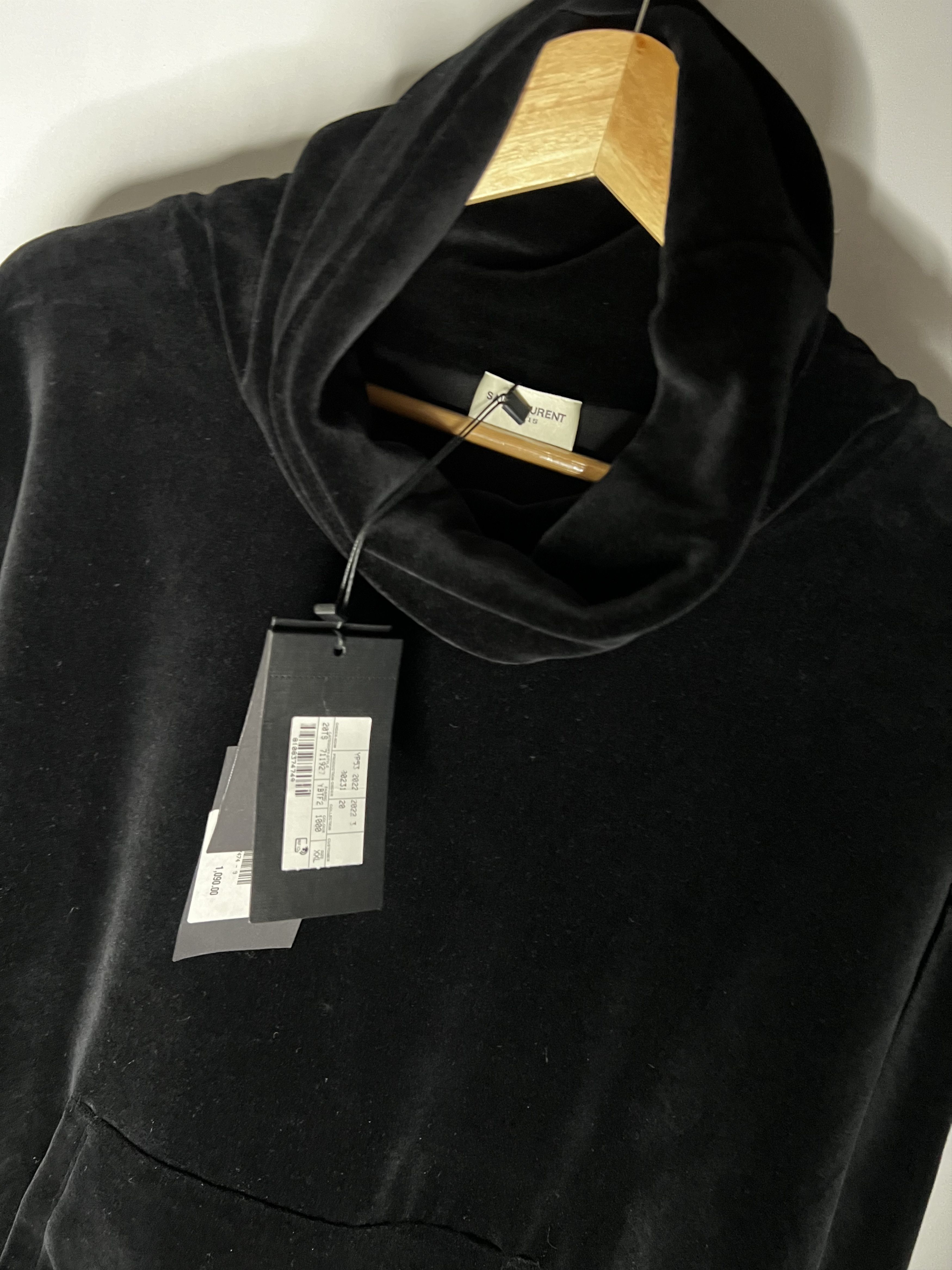 Saint Laurent Paris Velvet turtleneck sweatshirt Size US XXL / EU 58 / 5 - 3 Thumbnail