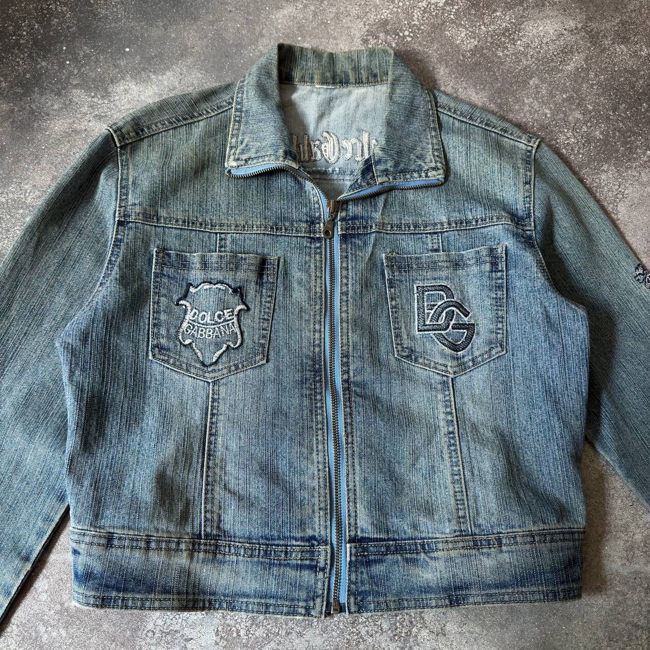 Japanese Brand D&G Vintage Washed Denim Jacket Size M / US 6-8 / IT 42-44 - 3 Thumbnail