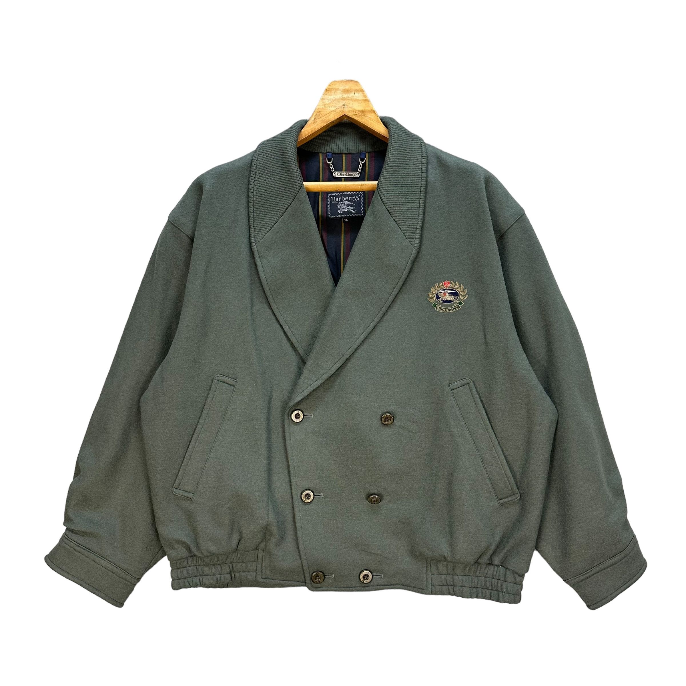 Burberry BURBERRYS Double Breasted Wool Jacket #A18-0424 Size US XL / EU 56 / 4 - 1 Thumbnail