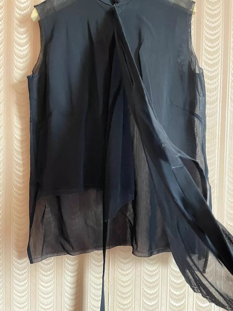 Y's Y's size os Navy Blue Chinese Mesh Vest Size US M / EU 48-50 / 2 - 5 Thumbnail