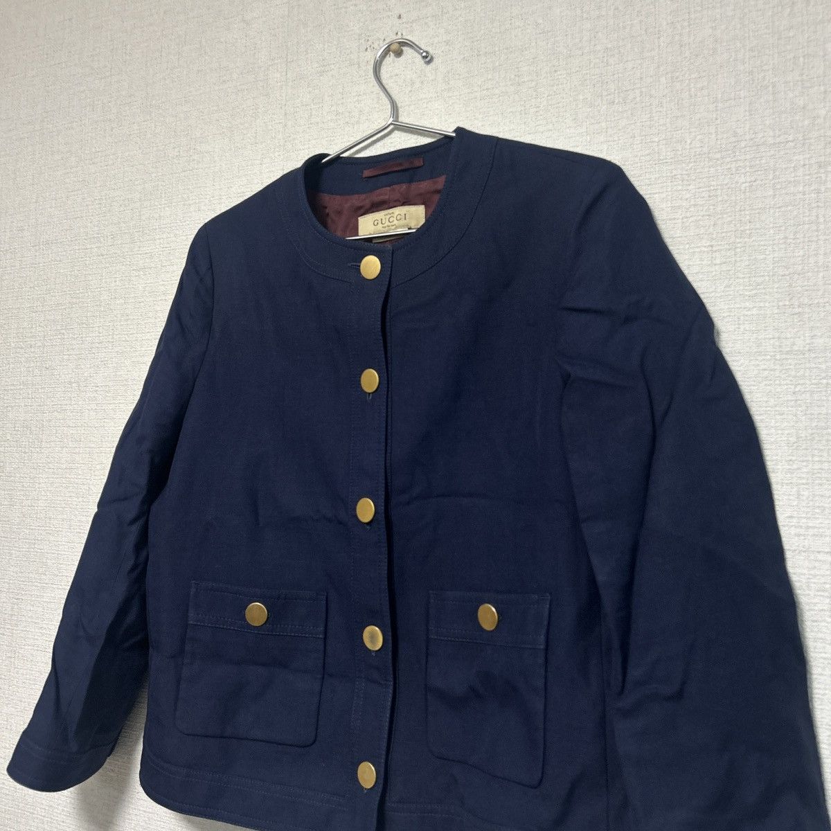 Gucci Gucci jacket uniform non-for-sale item 40 size Navy Size M / US 6-8 / IT 42-44 - 2 Thumbnail