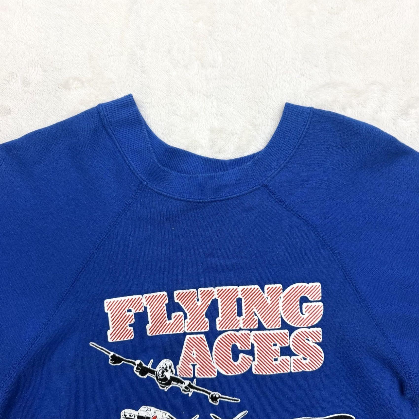 Vintage VINTAGE Artex Flying Aces Torrejon Looney Tunes Sweatshirt Mens M Blue 1988 Size US M / EU 48-50 / 2 - 2 Thumbnail