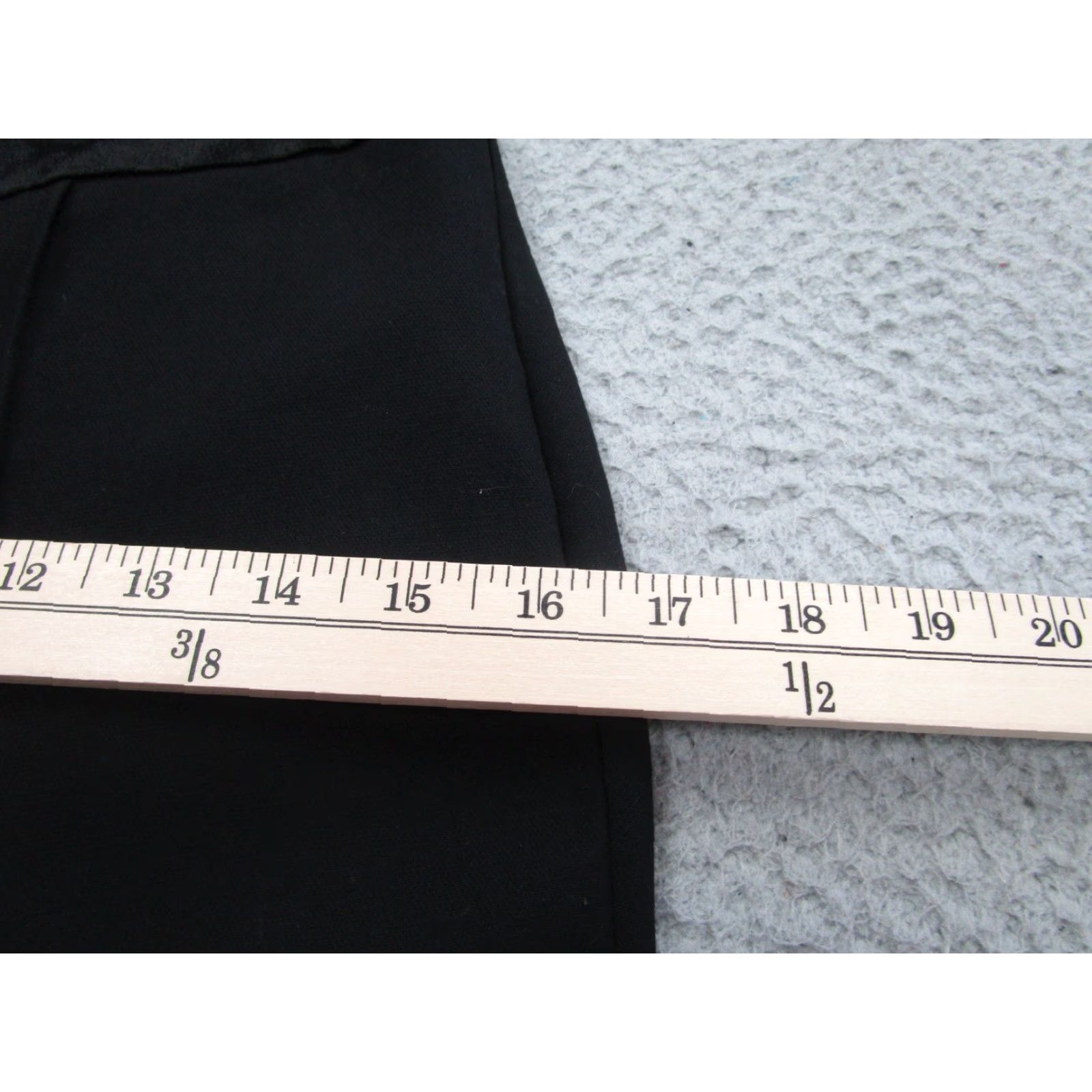 Diane von Furstenberg DVF Pants Womens 4 Black Tuxedo Waistband Straight Leg Stretch Dress Pants Regular Inseam 32 Logo Size 27" / US 4 / IT 40 - 5 Thumbnail