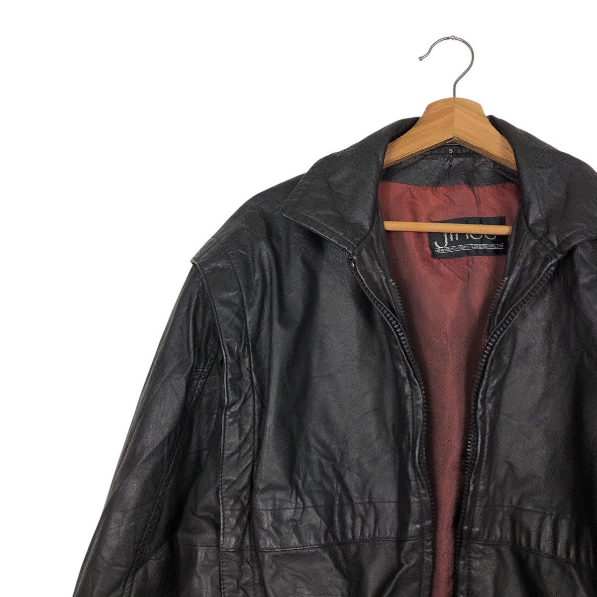 Japanese Brand 📌Vintage Biker Leather Jacket Jindo Blanket Issey Miyake Size US S / EU 44-46 / 1 - 5 Thumbnail