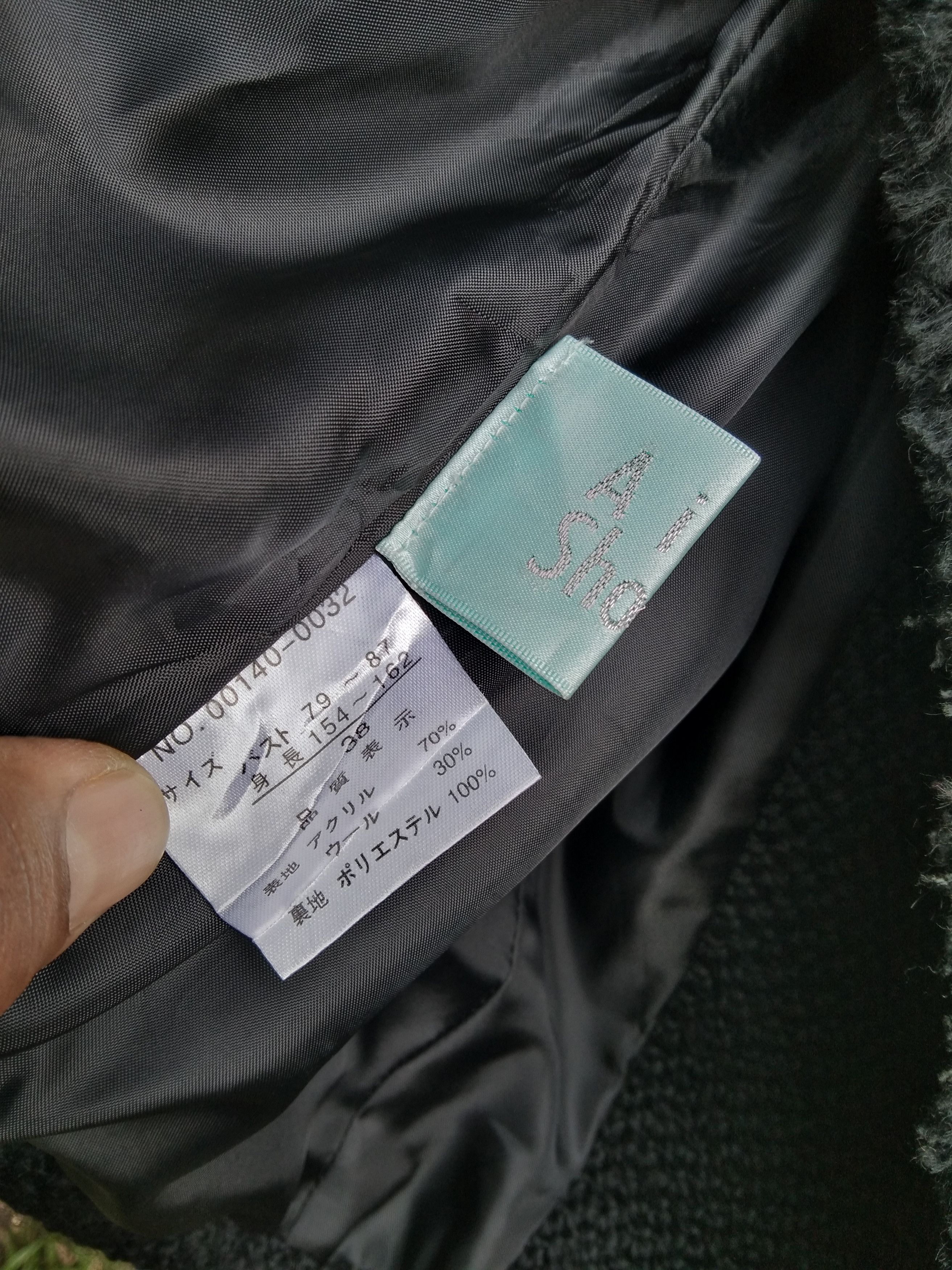 Japanese Brand AW WOMEN'S BLACK TEXTURED JACKET Size XS / US 0-2 / IT 36-38 - 14 Thumbnail