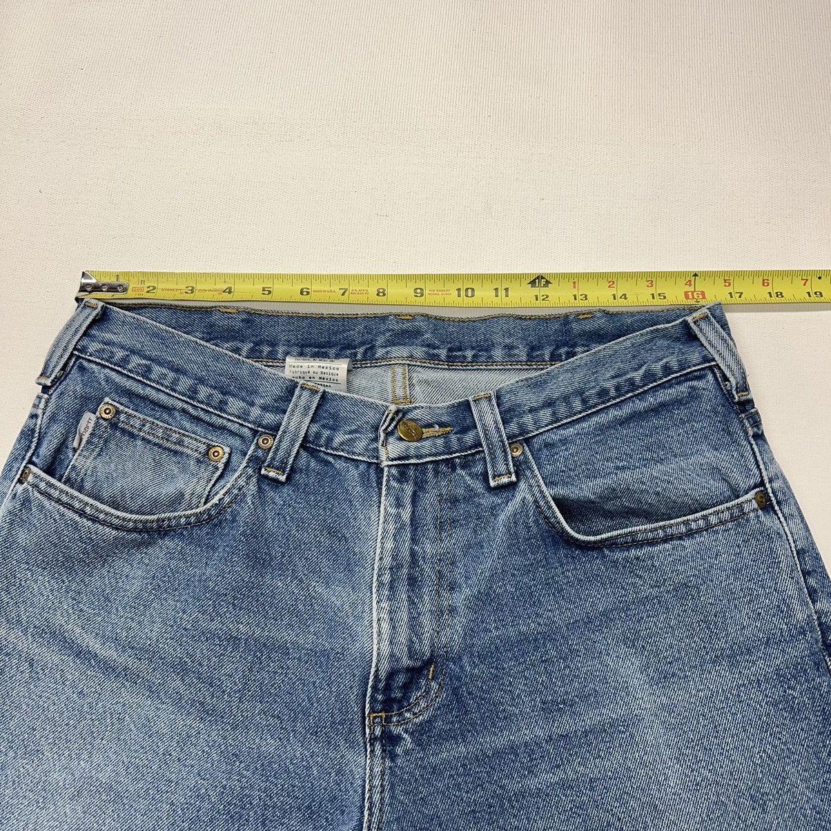 Carhartt × Vintage Carhartt Jeans Blue Loose Fit Straight Blue Faded Logo Y2K Size US 33 - 21 Thumbnail