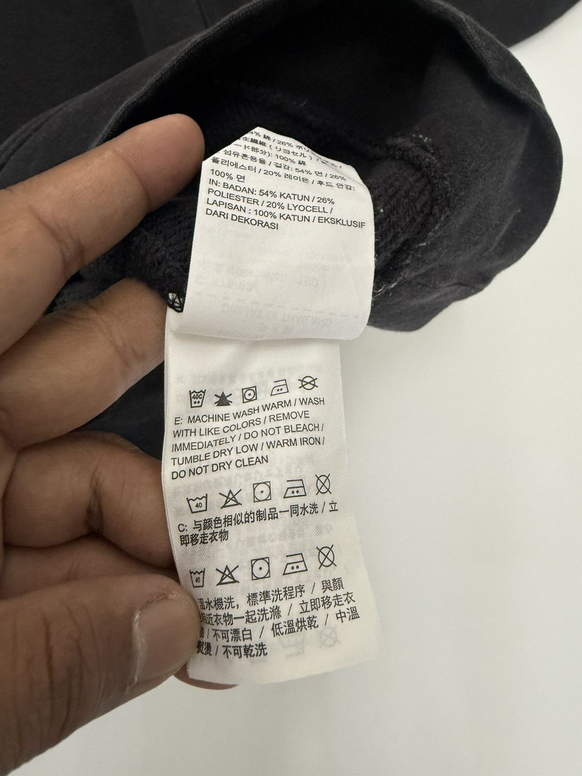 Nike 🔥 Y2K Nike Centre Logo Faded Black Sweat Hoodie - L Size US M / EU 48-50 / 2 - 9 Thumbnail