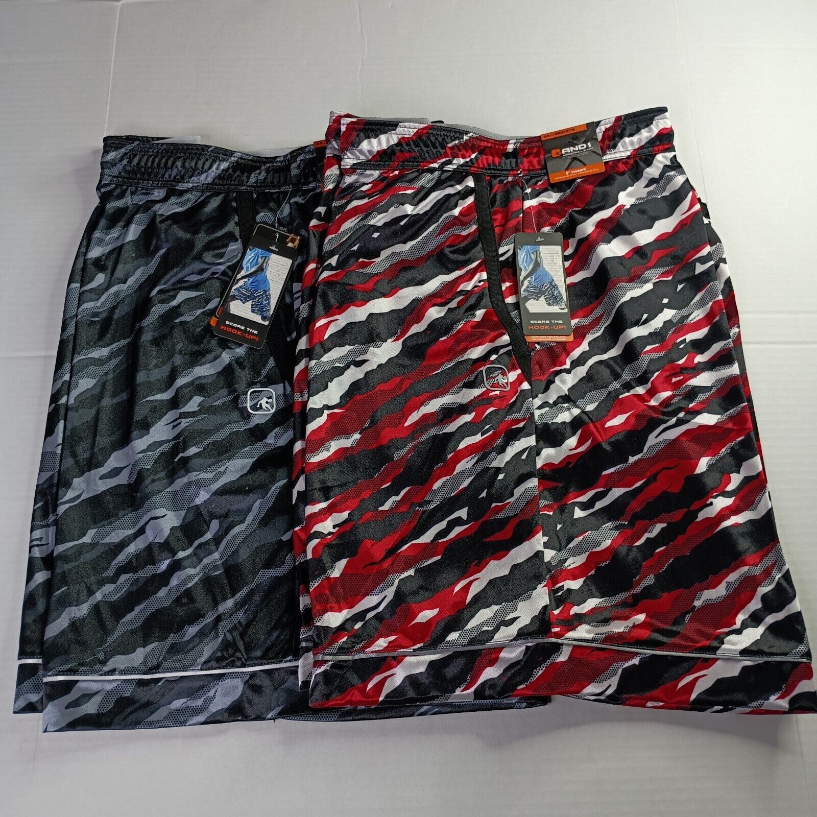 & Other Stories 2 AND1 Athletic Shorts Men’s 3XL Red Gray Black 8" Inseam Size US 44 / EU 60 - 1 Thumbnail