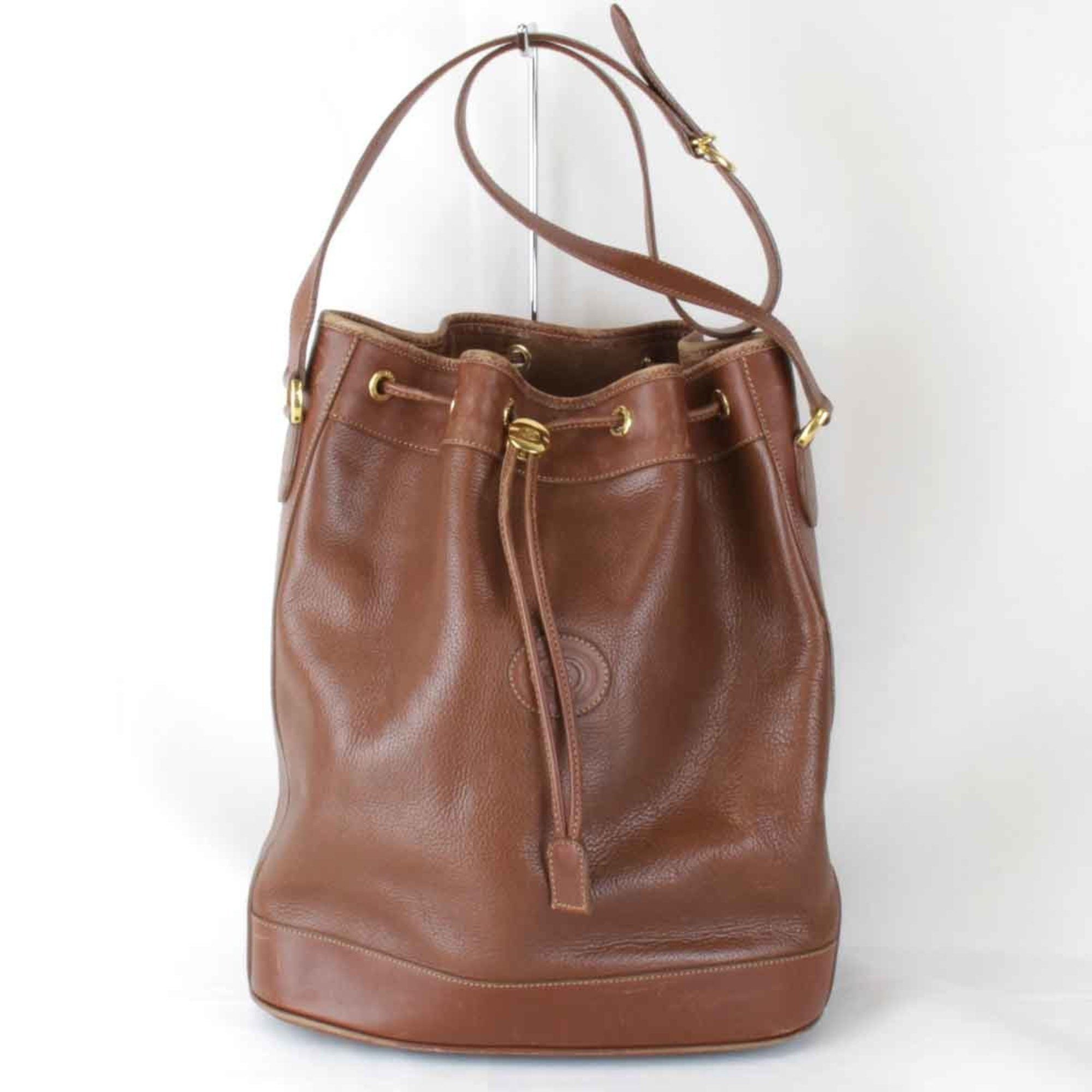 Gucci Old Gucci 001-115-0933 Shoulder Bag Leather Brown Women's
