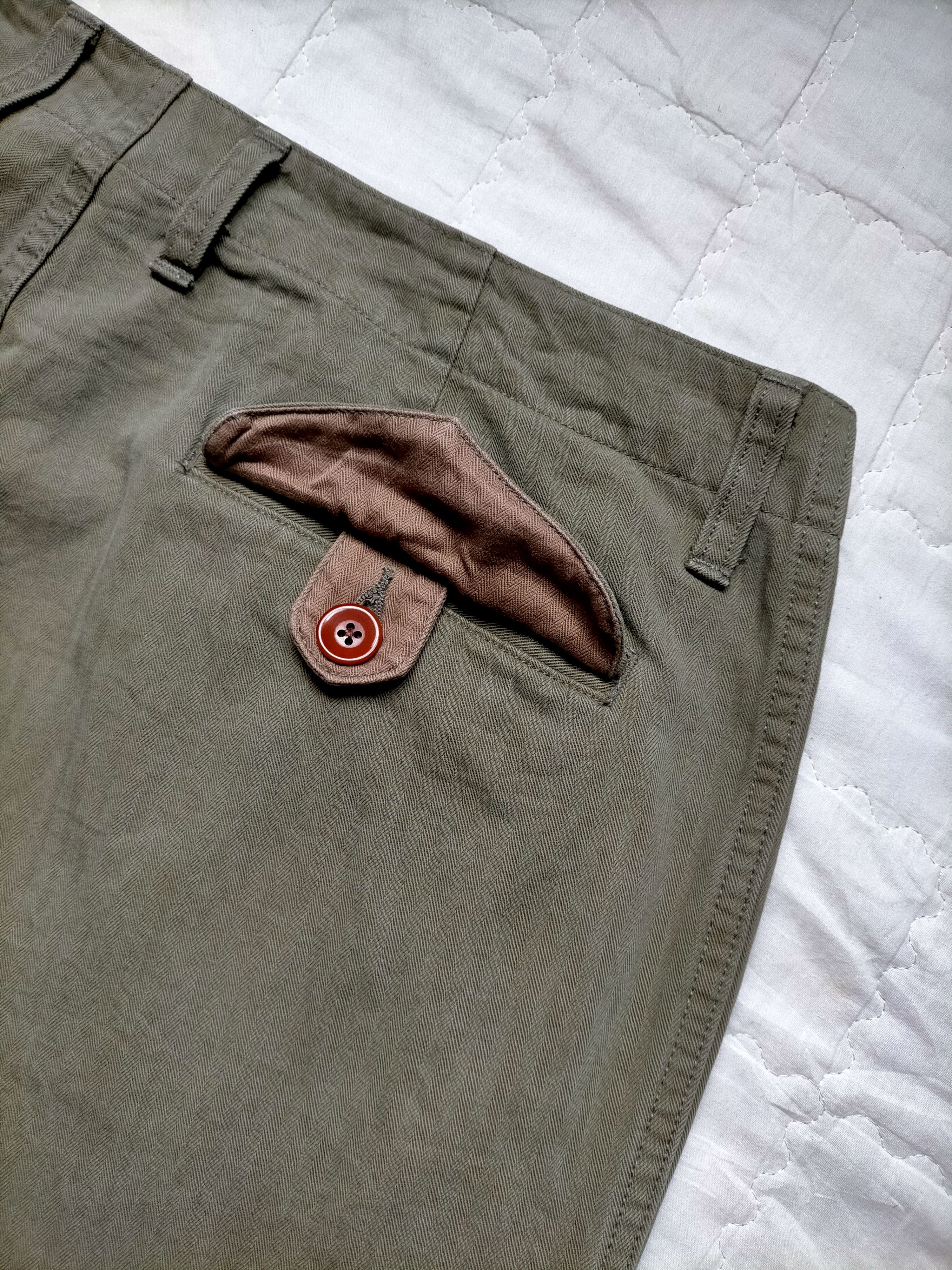 Studio D'Artisan Vintage Studio D'Artisan HBT Stripe Trouser Cargo Pants Size US 36 / EU 52 - 9 Thumbnail