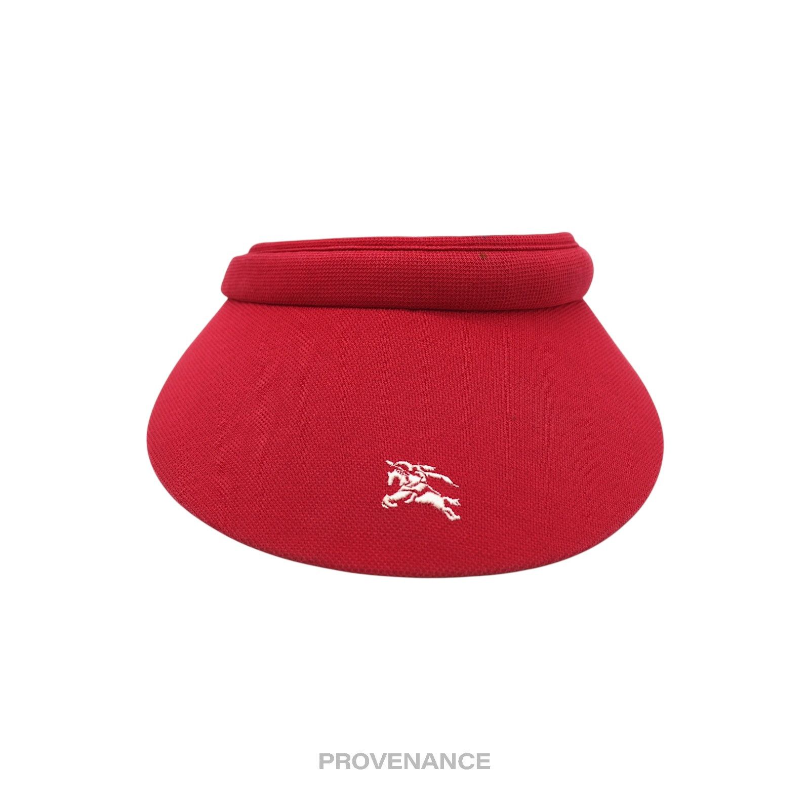 Burberry 🔴 Burberry Golf Knight Logo Visor - Nova Check Red Size ONE SIZE - 1 Thumbnail