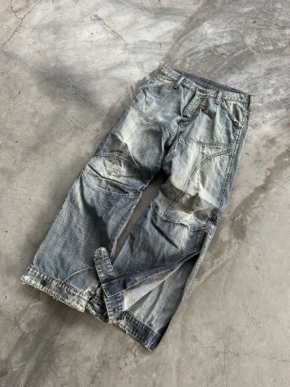 G-Star × Japanese Brand Vintage Tactical G-star Raw Denim Balenciaga Style Bondage Size US 32 / EU 48 - 4 Thumbnail