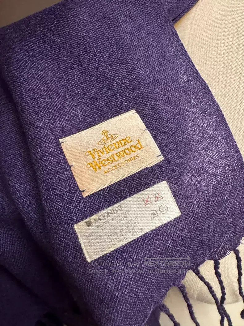 Vivienne Westwood Vivienne Westwood Purple Saturn Embroidered Fringe Scarf Size ONE SIZE - 6 Thumbnail