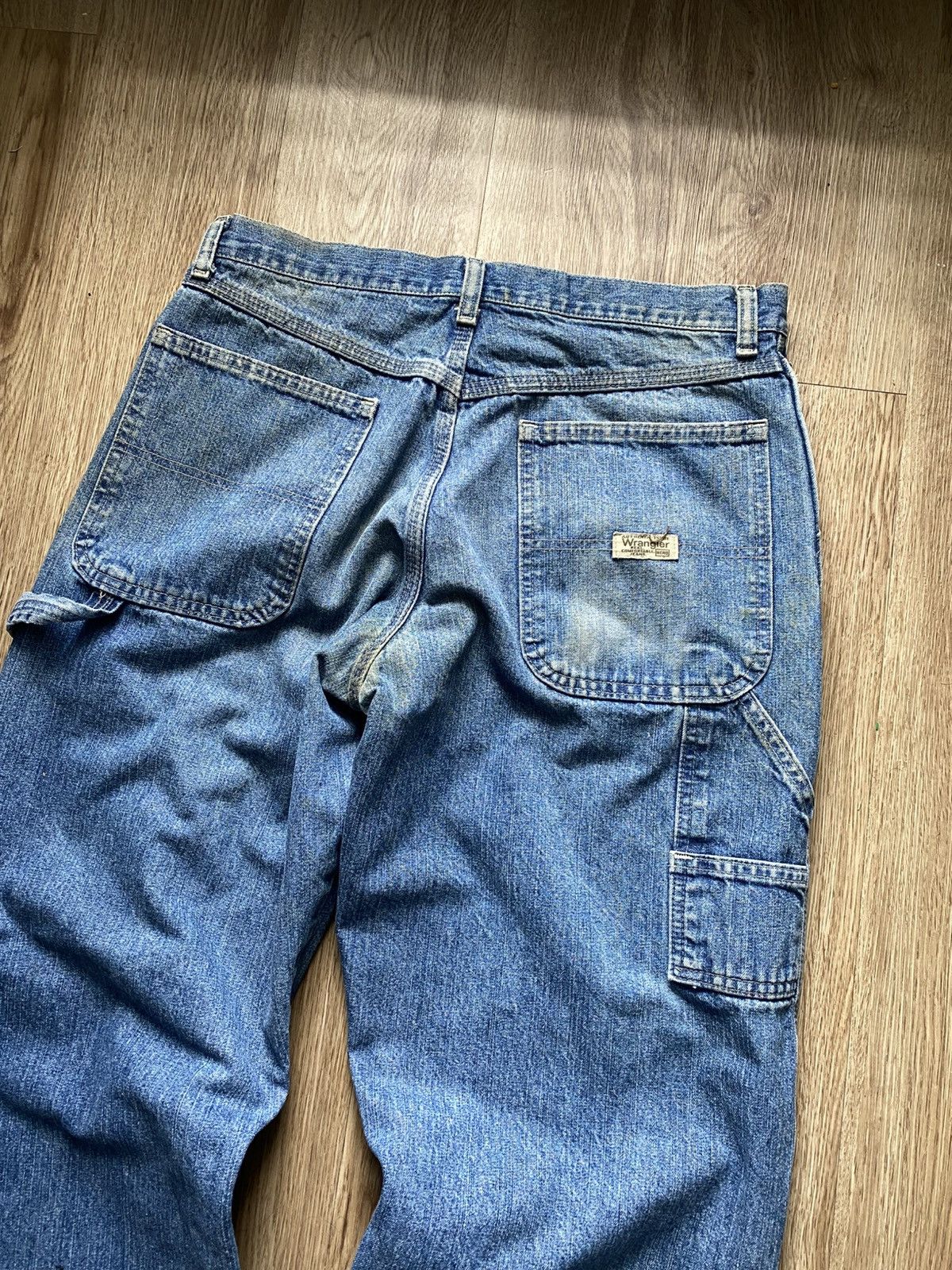 Wrangler Vintage Wrangler Distressed Faded Carpenter Jeans Size US 32 / EU 48 - 6 Thumbnail