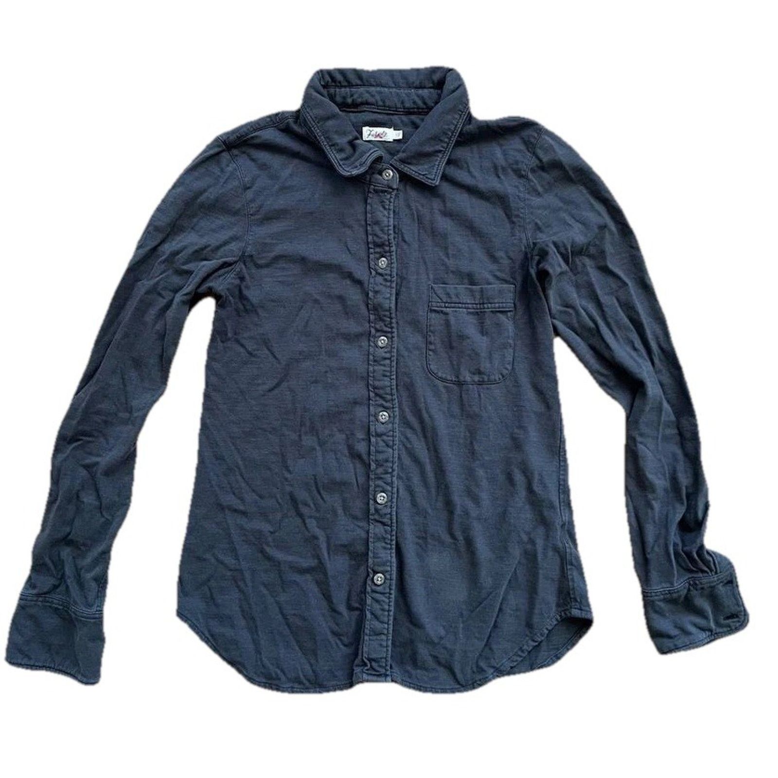 Faherty Faherty Laguna Organic Cotton Shirt Lond Black Small A000866 Size S / US 4 / IT 40 - 2 Thumbnail
