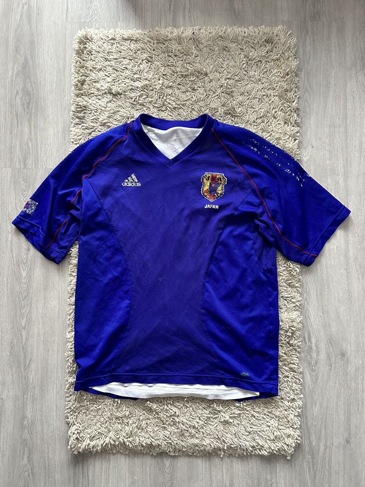 Adidas Japan Vintage Adidas Soccer Jersey Size US L / EU 52-54 / 3 - 1 Thumbnail