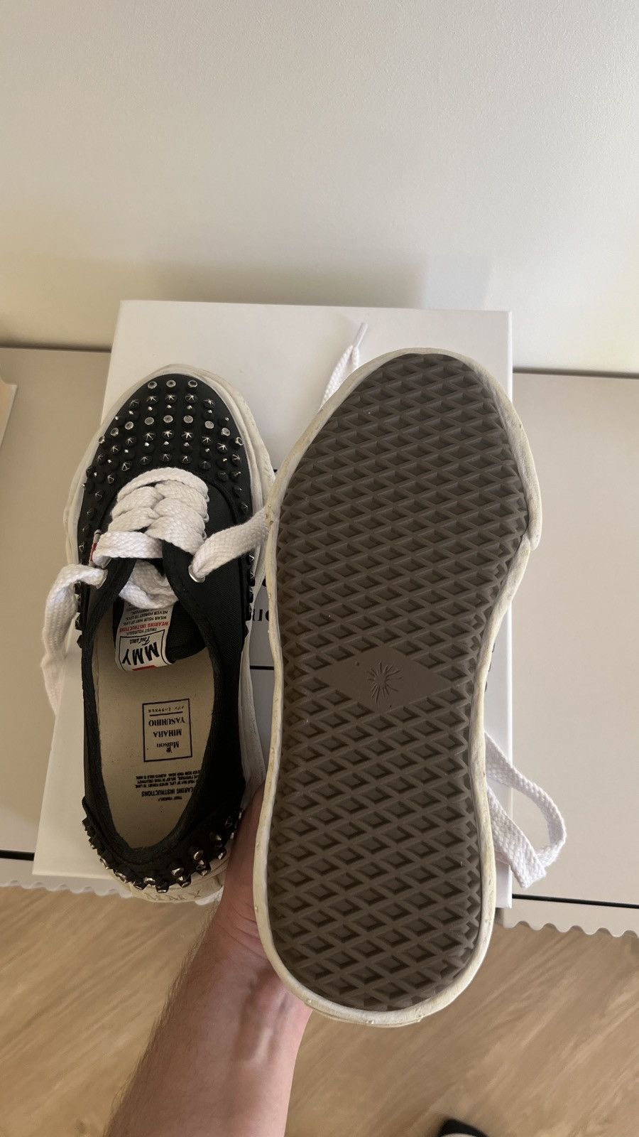 Maison MIHARA YASUHIRO Maison Mihara Yasuhiro Baker Studded Low A15FW733 Size US 7 / EU 40 - 6 Thumbnail