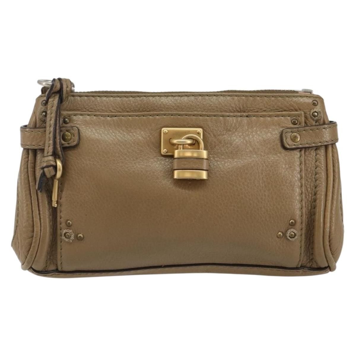 Chloe Chloe Paddington Pouch Leather Size ONE SIZE - 1 Thumbnail