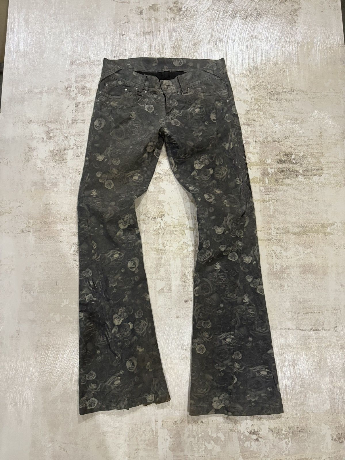 Tornado Mart Floral Tribal Flared Pants