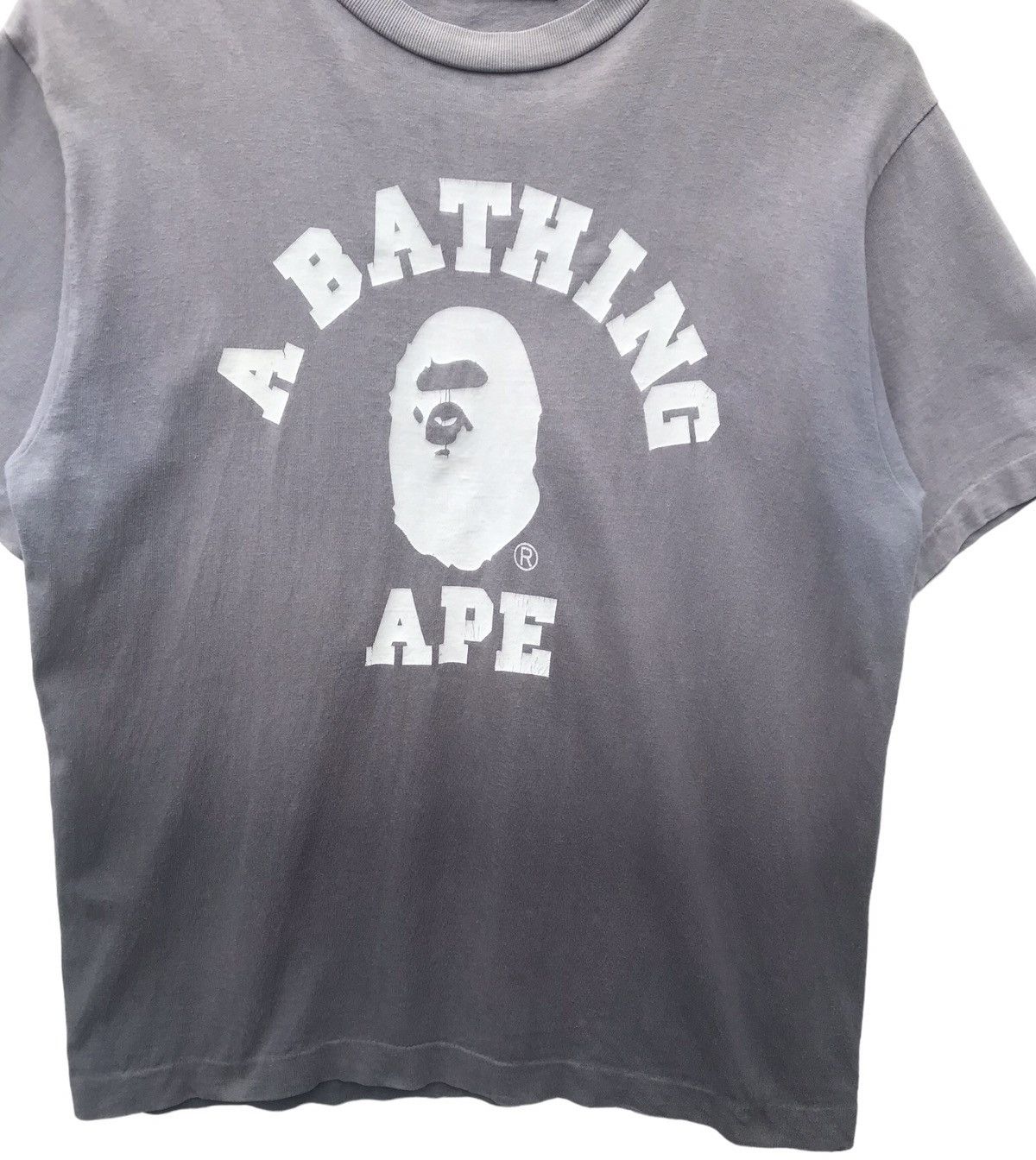 Bape Vintage Bape Gradient College Tee Size US M / EU 48-50 / 2 - 4 Thumbnail