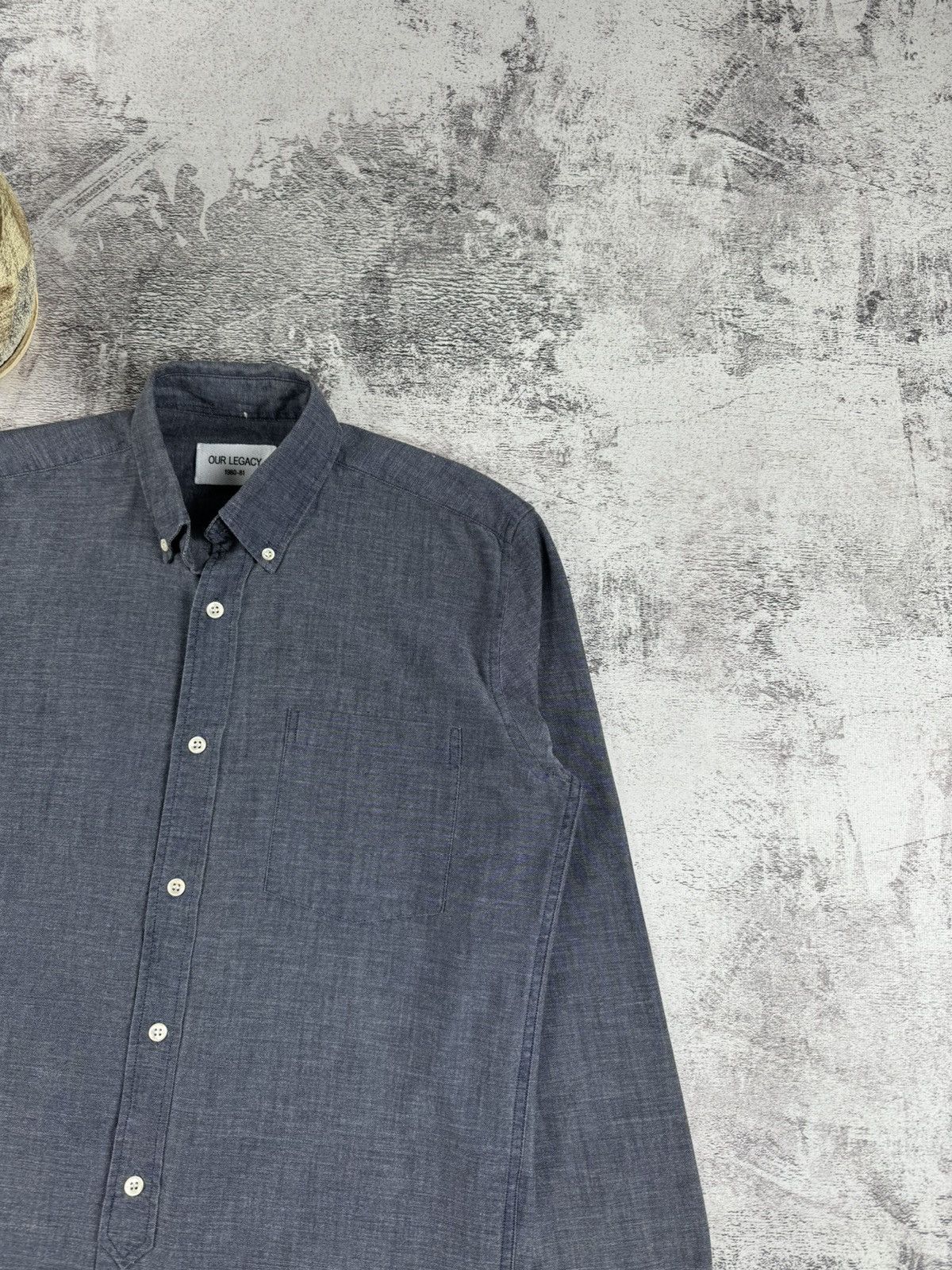 Our Legacy Our Legacy 1980-81 Basic Blank Longsleeve Button Shirt Size US S / EU 44-46 / 1 - 3 Thumbnail