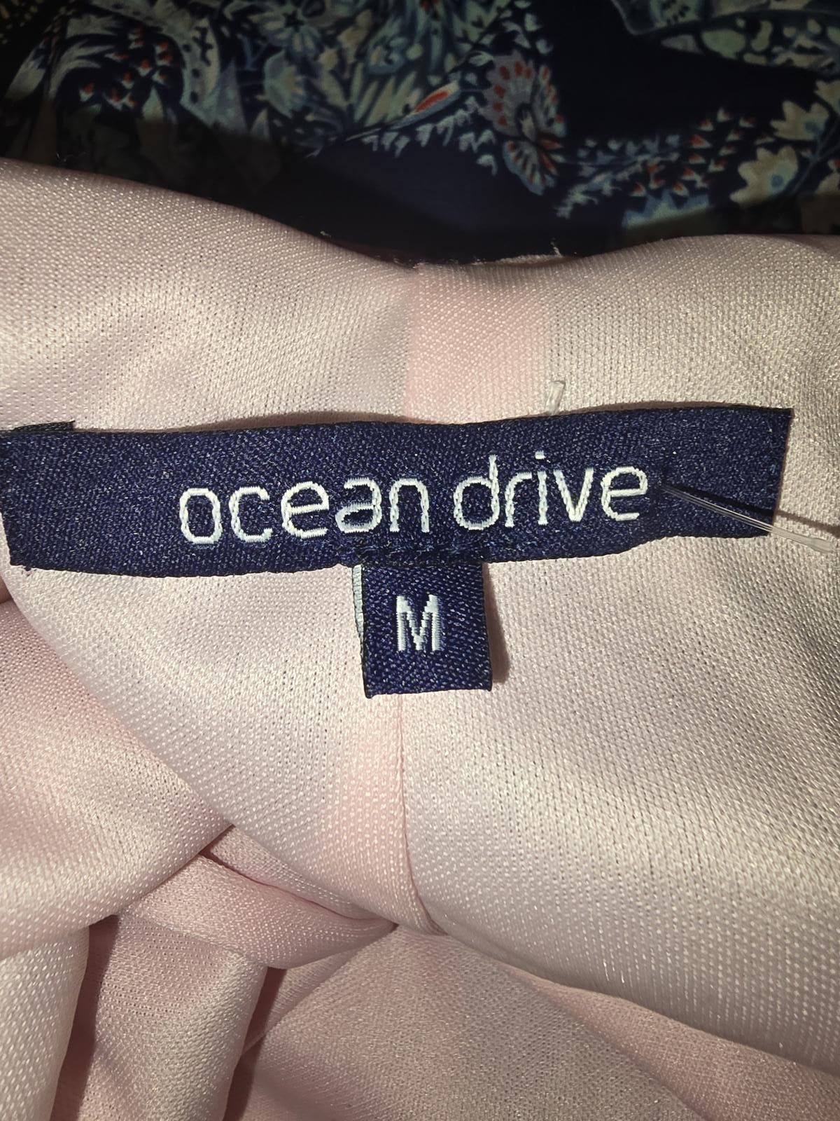Designer Ocean Drive Pink Tropical Print Dress - Size M Size M / US 6-8 / IT 42-44 - 2 Thumbnail