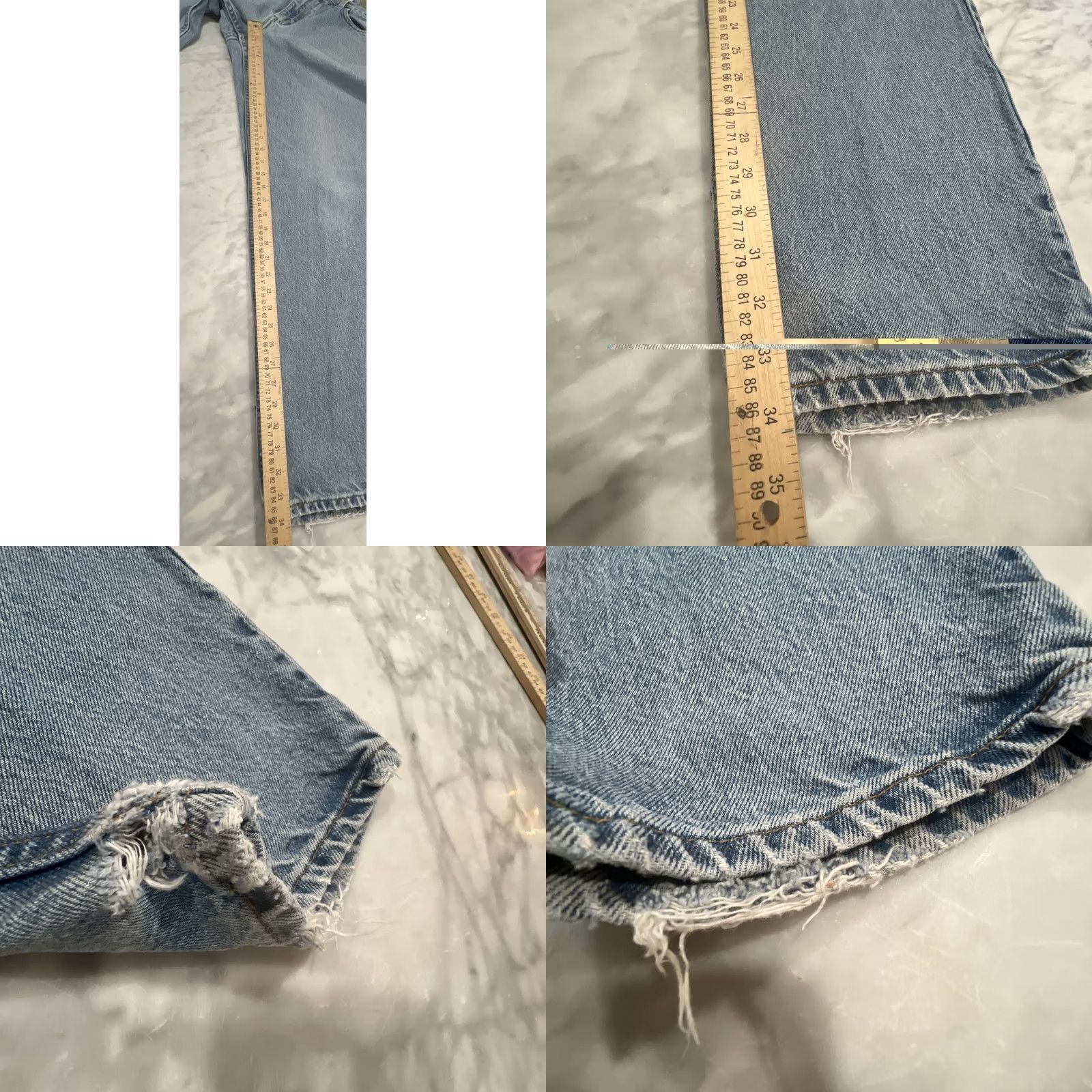 Levi's VINTAGE Levis 468 Jeans Mens 34x34 Relaxed Straight Leg Blue Cotton Mexico 5-Pocket Denim 90s USA Rock Mens Size US 34 / EU 50 - 10 Thumbnail