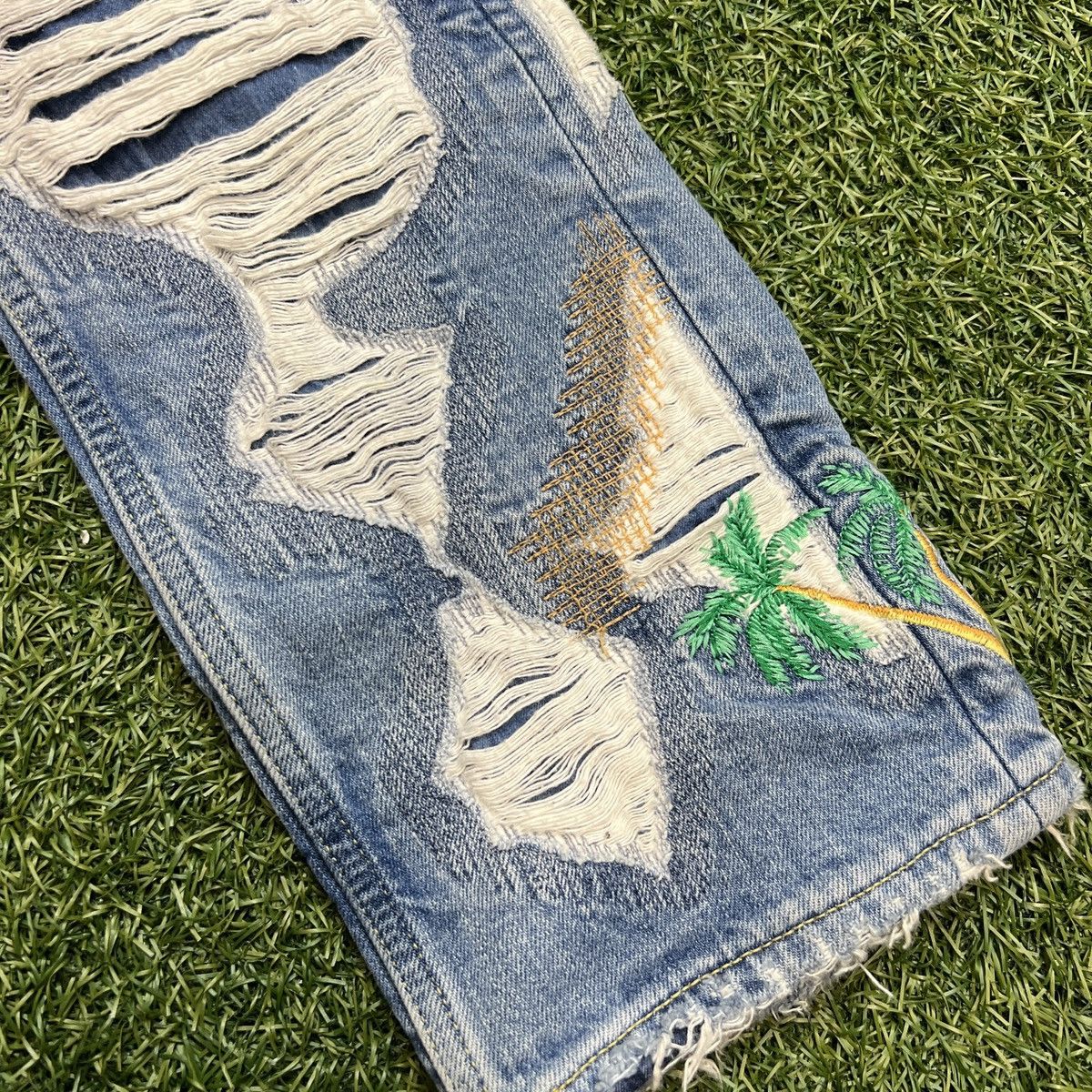 Vlone Vlone palm tree denim Size US 29 - 6 Thumbnail