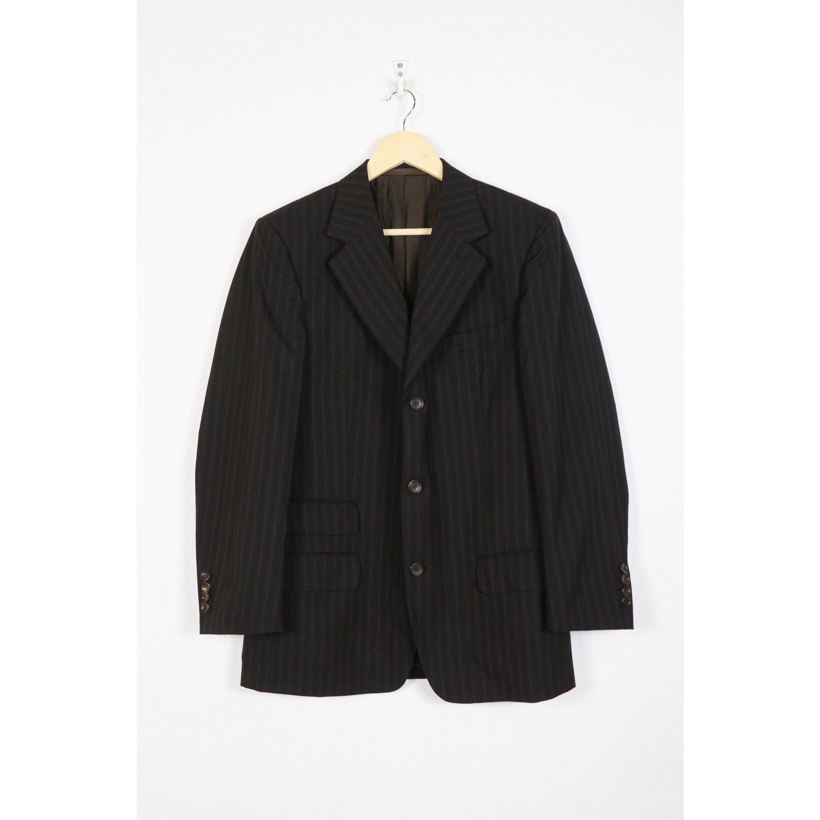 Gucci by Tom Ford Wool Knit Striped Blazer Jacket 48R size