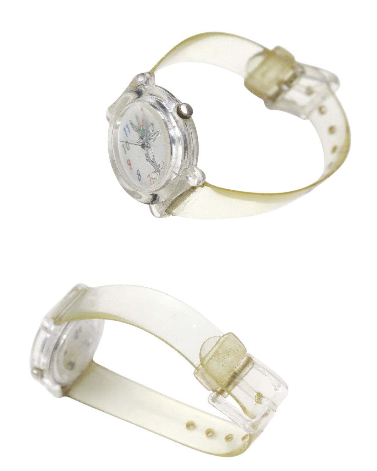 Cartoon Network × Vintage 1990S ARMITRON BUGS BUNNY QUARTZ WATCH – CLEAR CASE & STRAP Size ONE SIZE - 3 Thumbnail